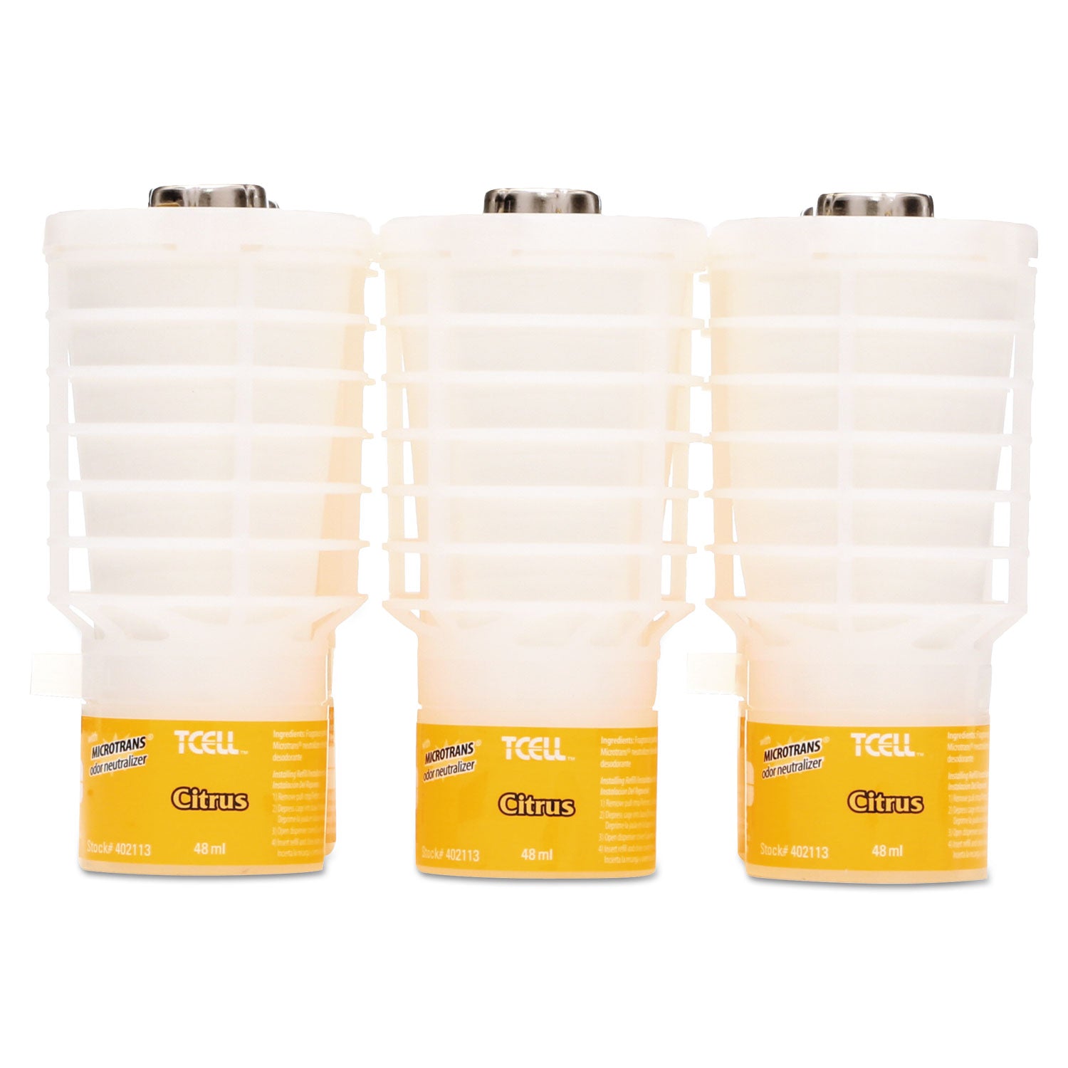 Rubbermaid® Commercial Tcell Microtrans Odor Neutralizer Refill, Citrus, 1.62 Oz, 6/carton