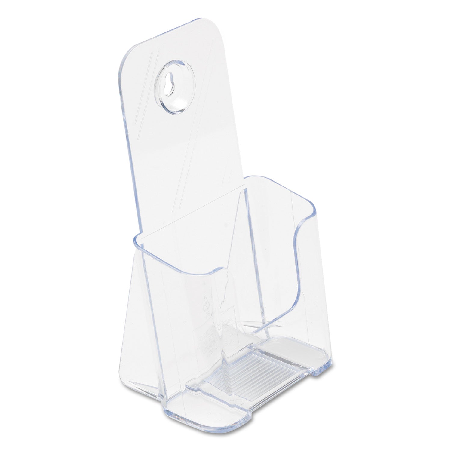 deflecto® Docuholder For Countertop/wall-Mount, Leaflet Size, 4.25w X 3.25d X 7.75h, Clear