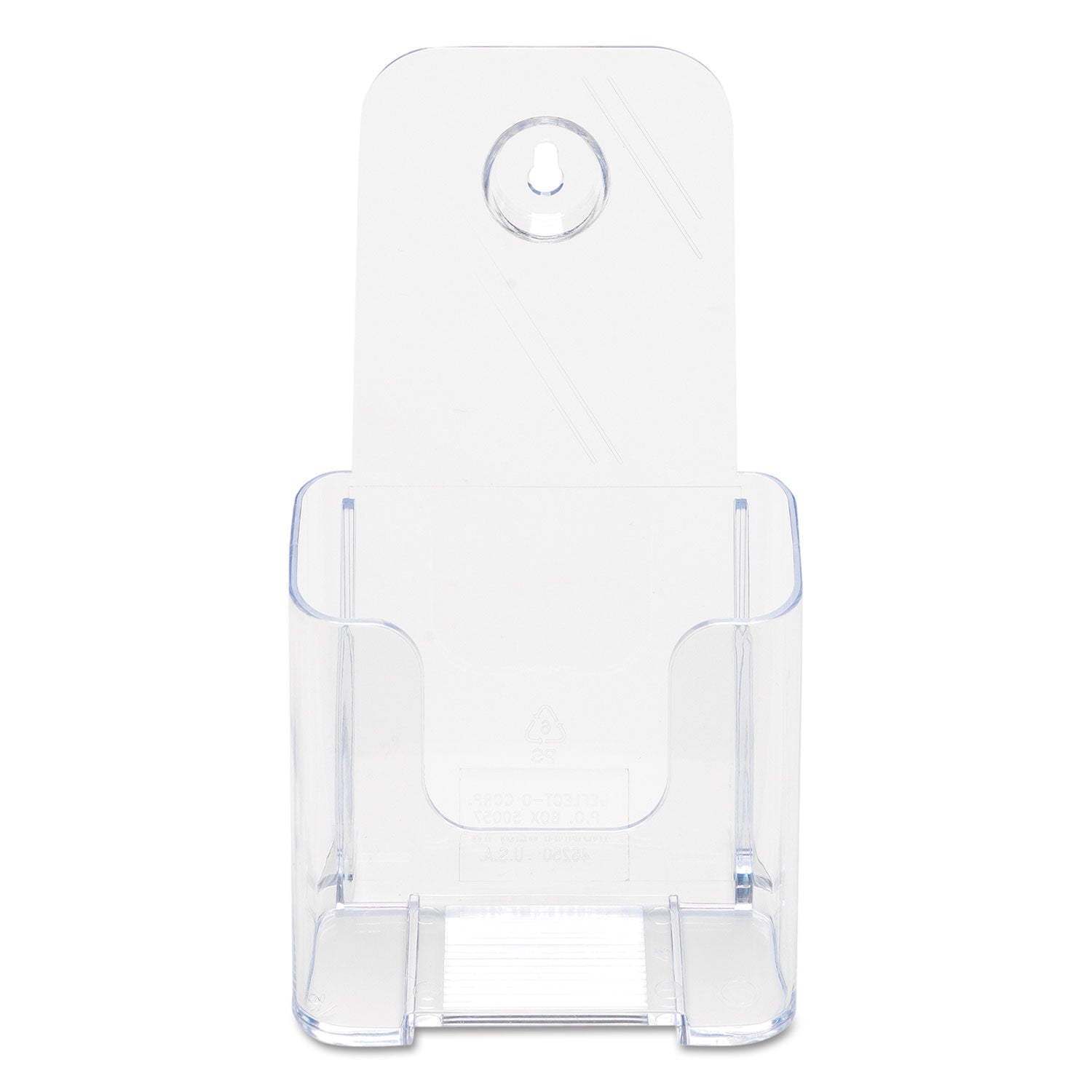 deflecto® Docuholder For Countertop/wall-Mount, Leaflet Size, 4.25w X 3.25d X 7.75h, Clear