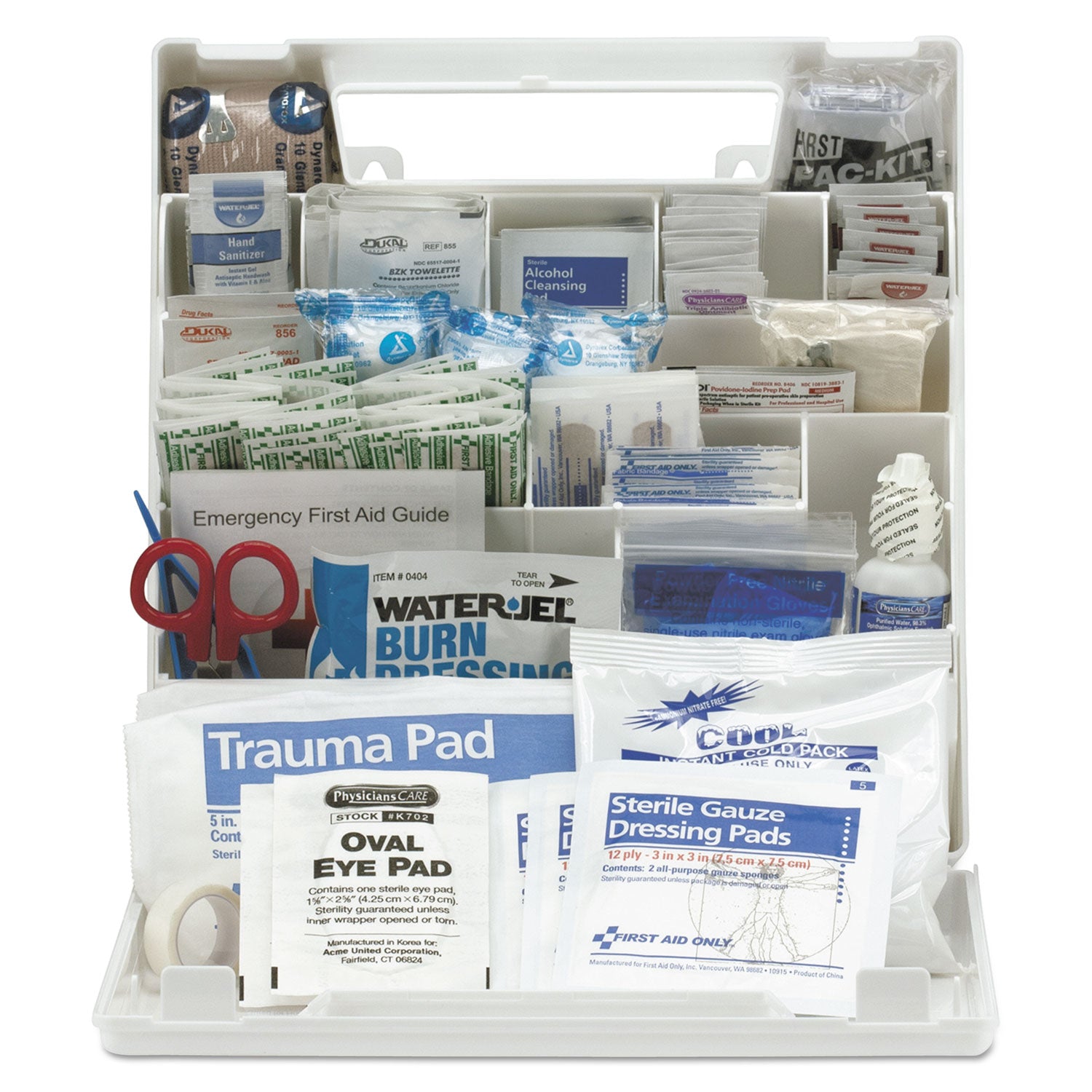 First Aid Only™ Ansi Class A+ First Aid Kit For 50 People, 183 Pieces, Plastic Case
