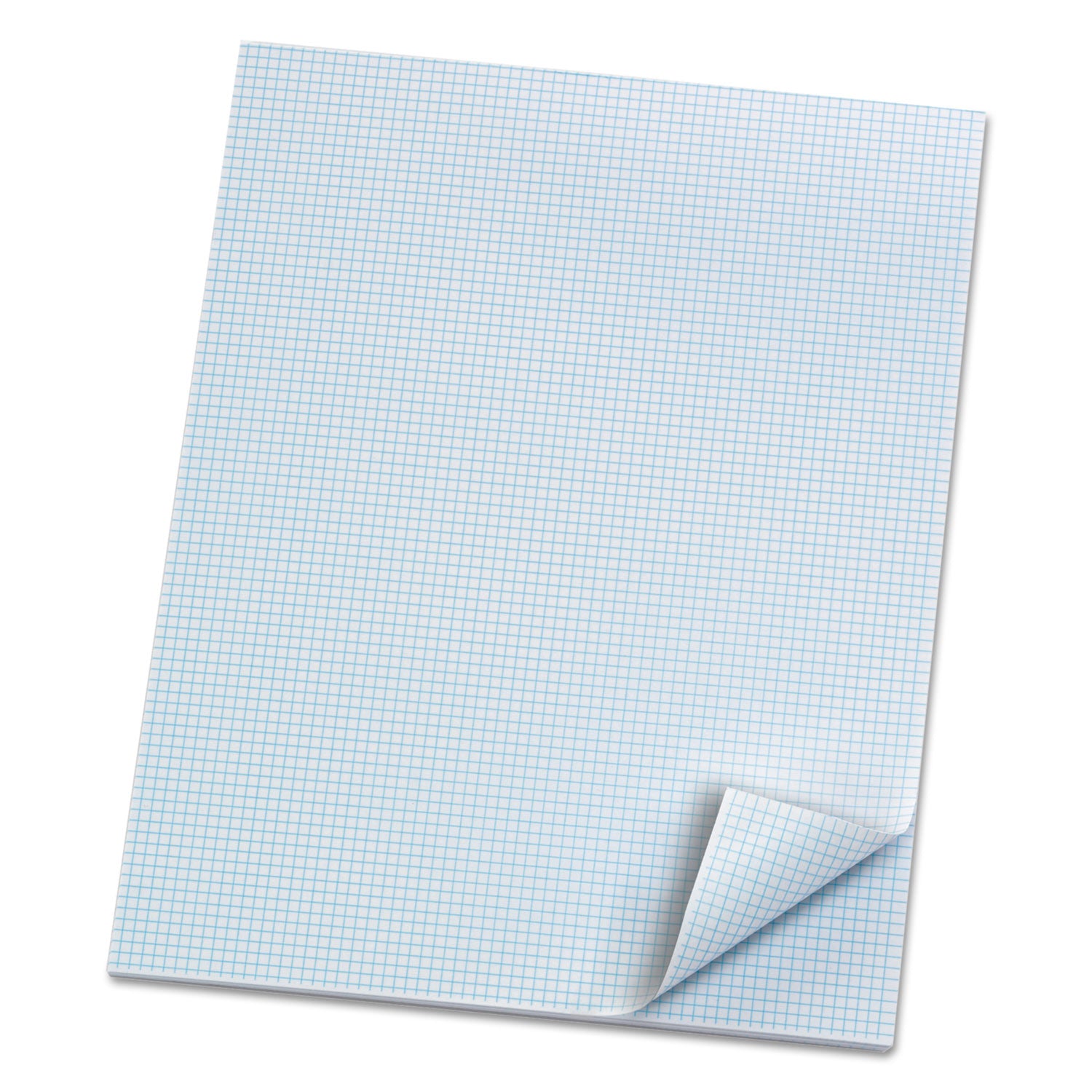 Ampad® Quadrille Pads, Quadrille Rule (8 sq/in), 50 White (Heavyweight 20 lb Bond) 8.5 x 11 Sheets