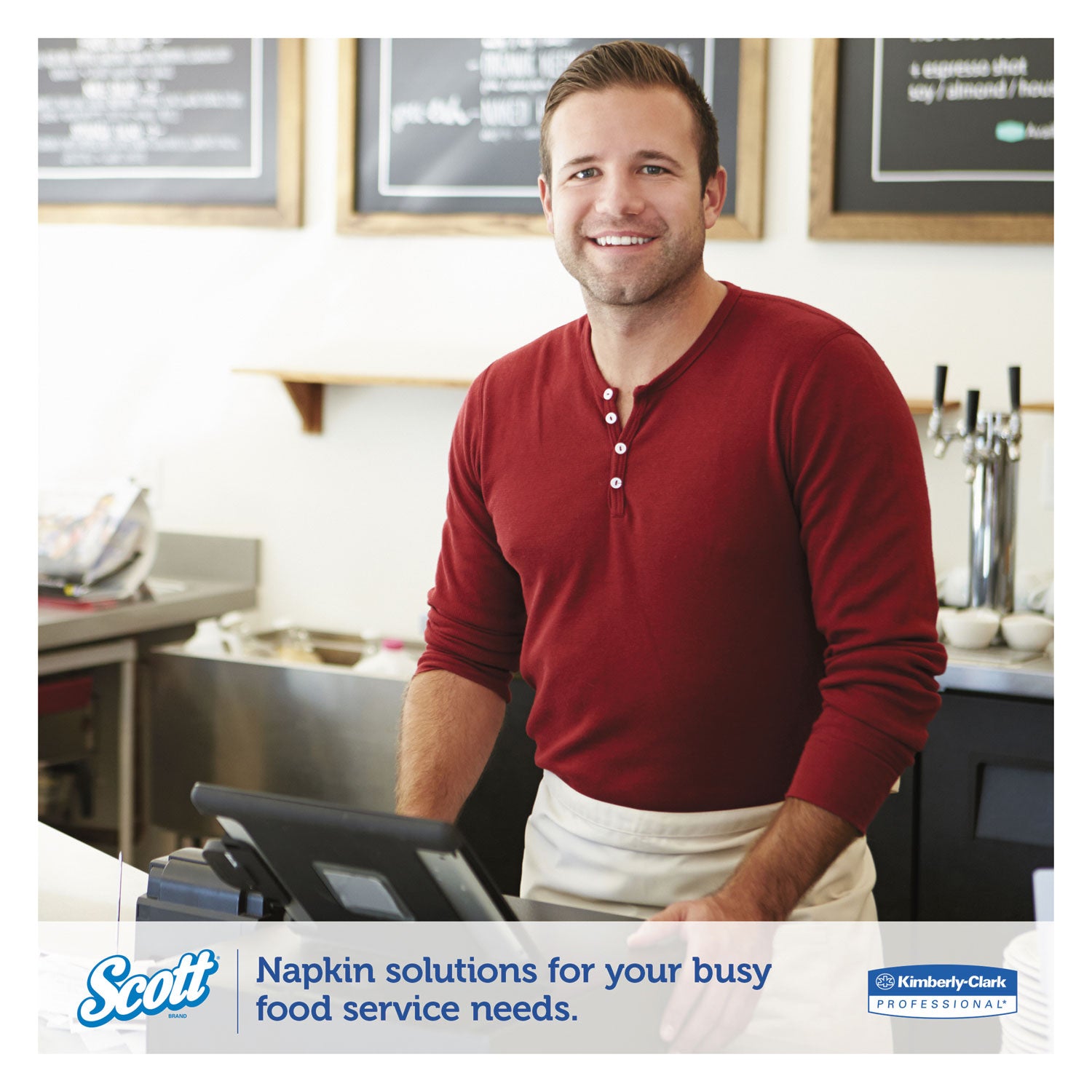 Scott® Megacartridge Napkins, 1-Ply, 8 2/5 X 6 1/2, White, 875/pack, 6 Packs/carton