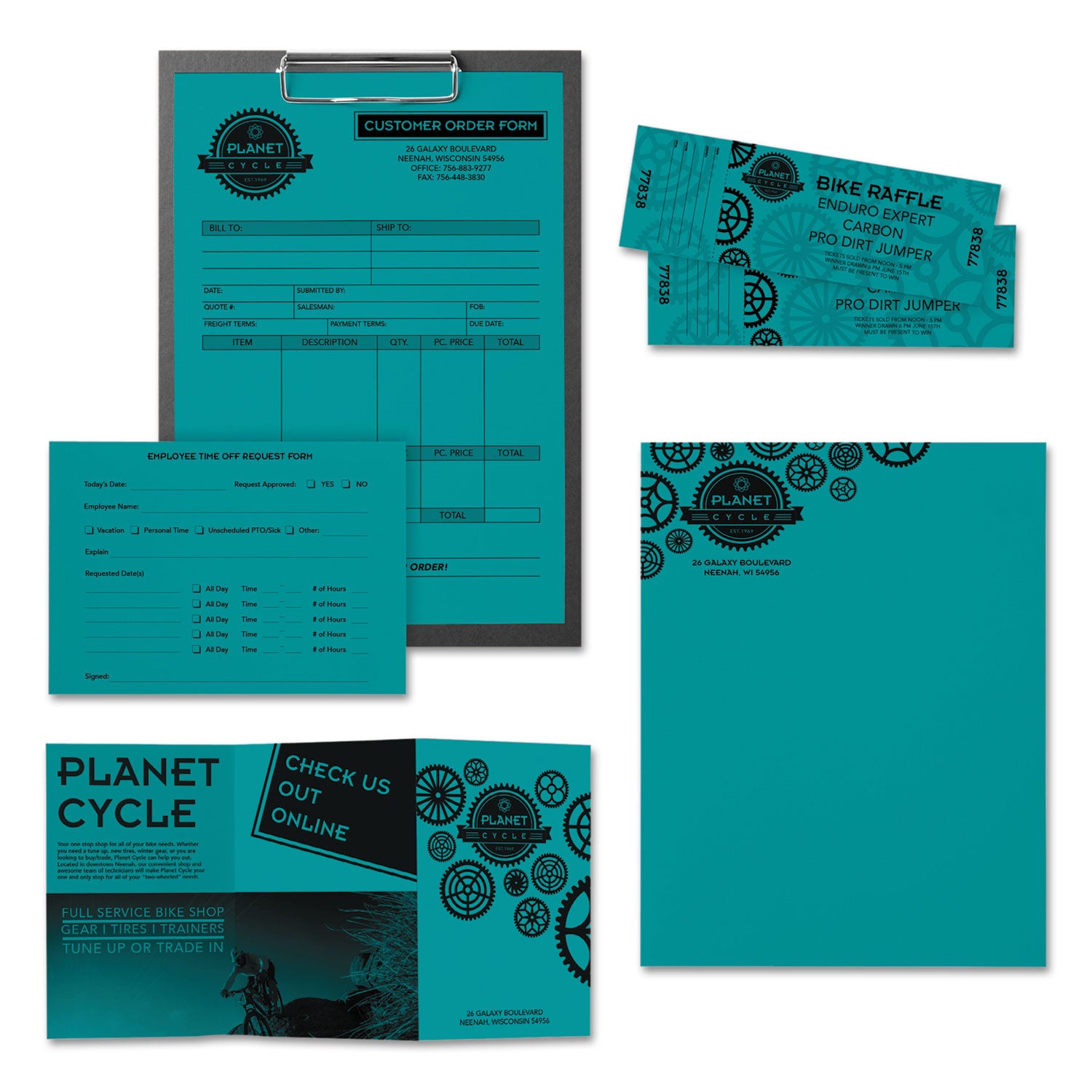 Astrobrights® Color Paper, 24 lb Bond Weight, 8.5 x 11, Terrestrial Teal, 500 Sheets/Ream