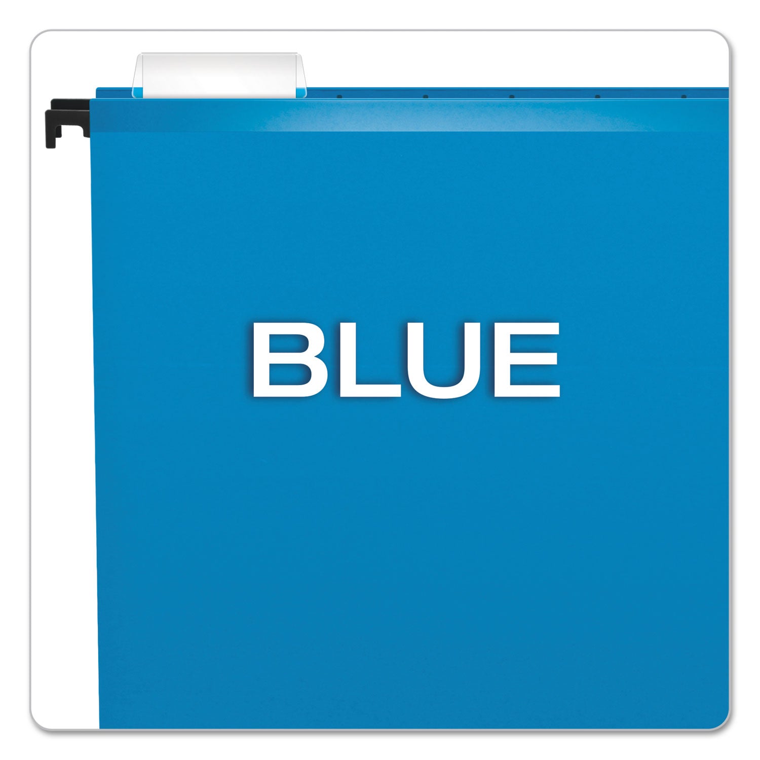 Pendaflex® SureHook Hanging Folders, Letter Size, 1/5-Cut Tabs, Blue, 20/Box