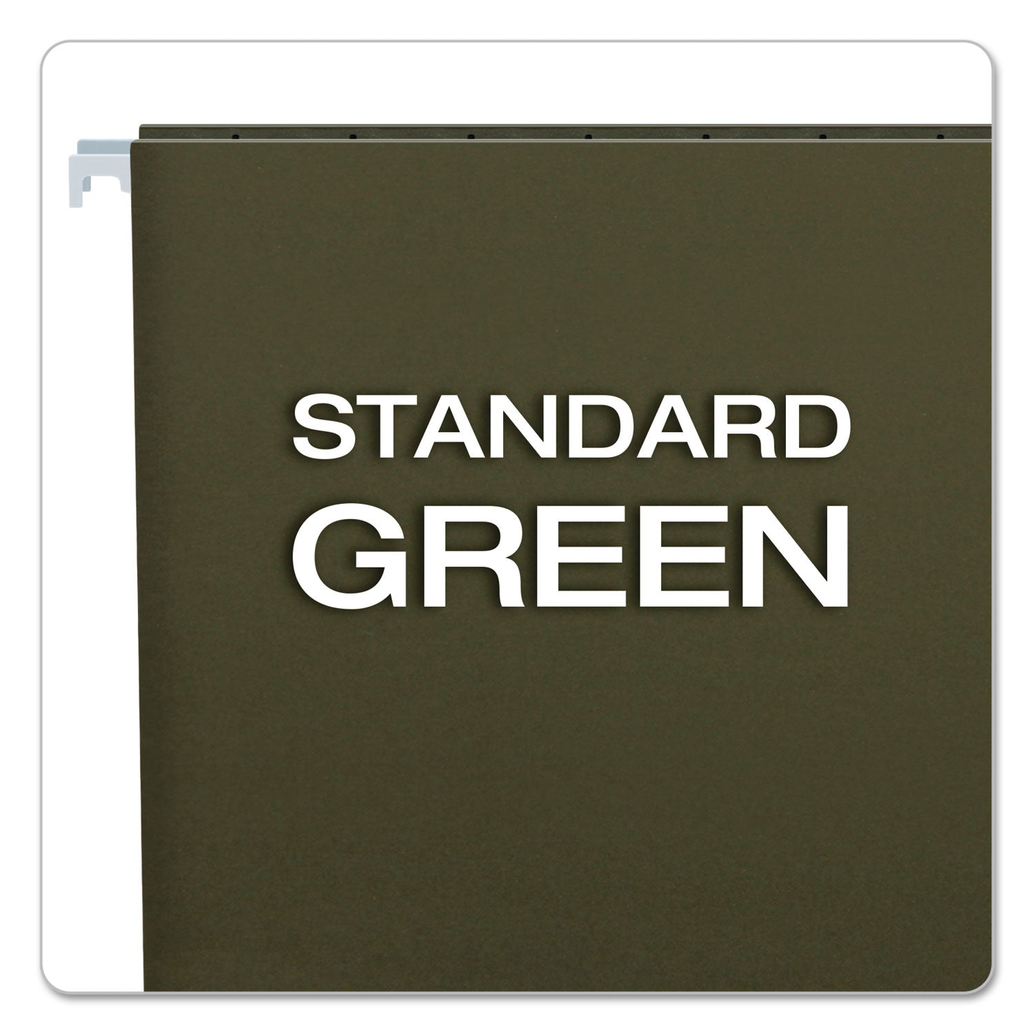Pendaflex® Standard Green Hanging Folders, Legal Size, Straight Tabs, Standard Green, 25/Box