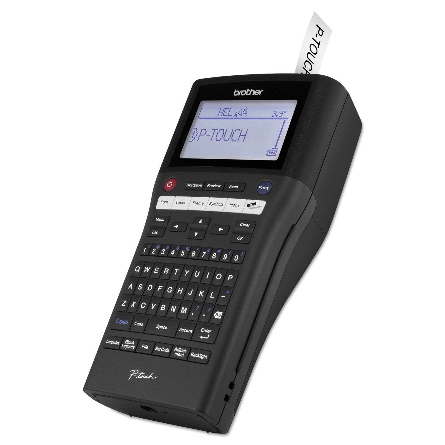 Brother P-Touch® Pt-H500li Rechargeable Take-It-Anywhere Labeler With Pc-Connectivity, 30 Mm/s Print Speed, 4.8 X 9.7 X 3.5