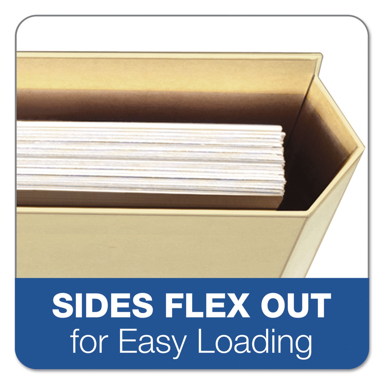 Pendaflex® File Folder Pocket, 0.75" Expansion, Letter Size, Manila, 10/pack