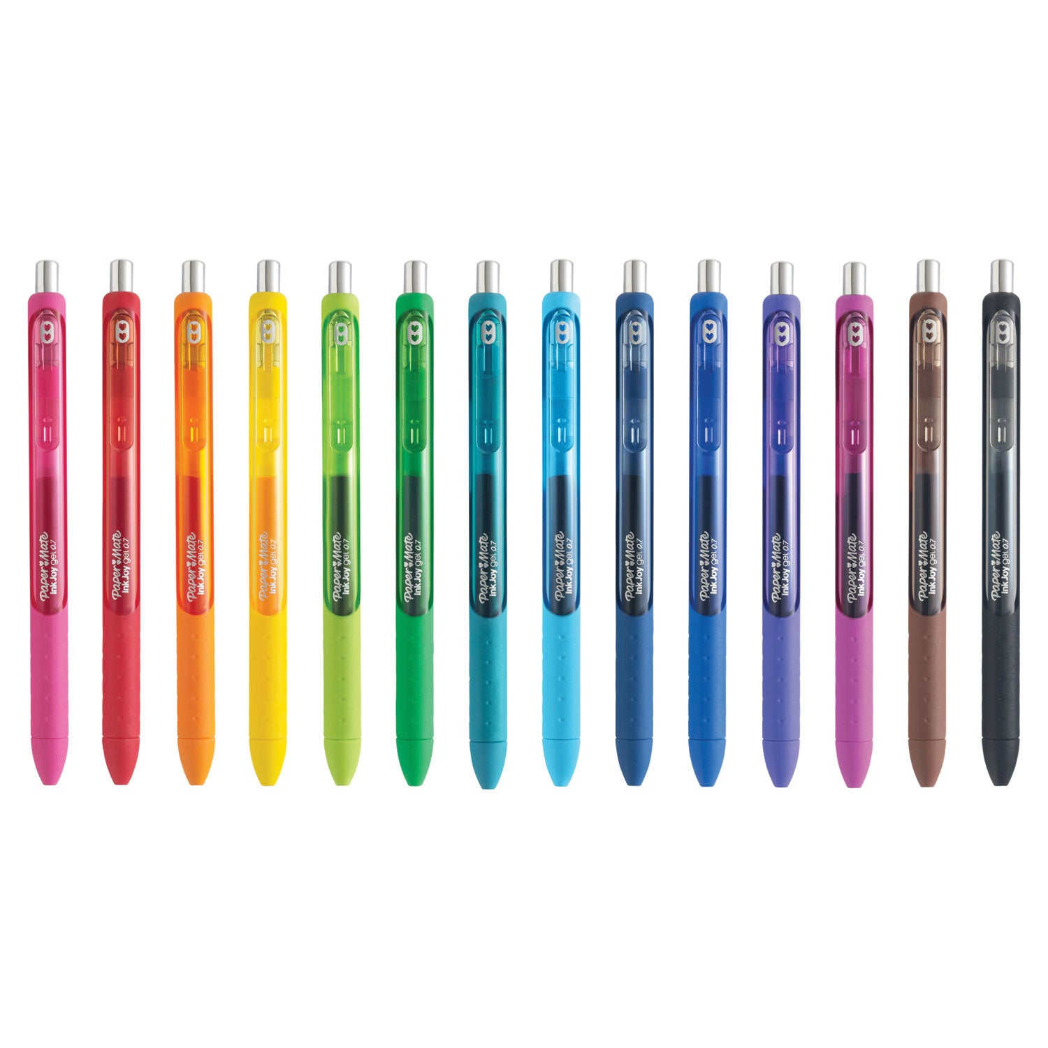Paper Mate® InkJoy Gel Pen, Retractable, Medium 0.7 mm, Assorted Ink and Barrel Colors, 14/Pack