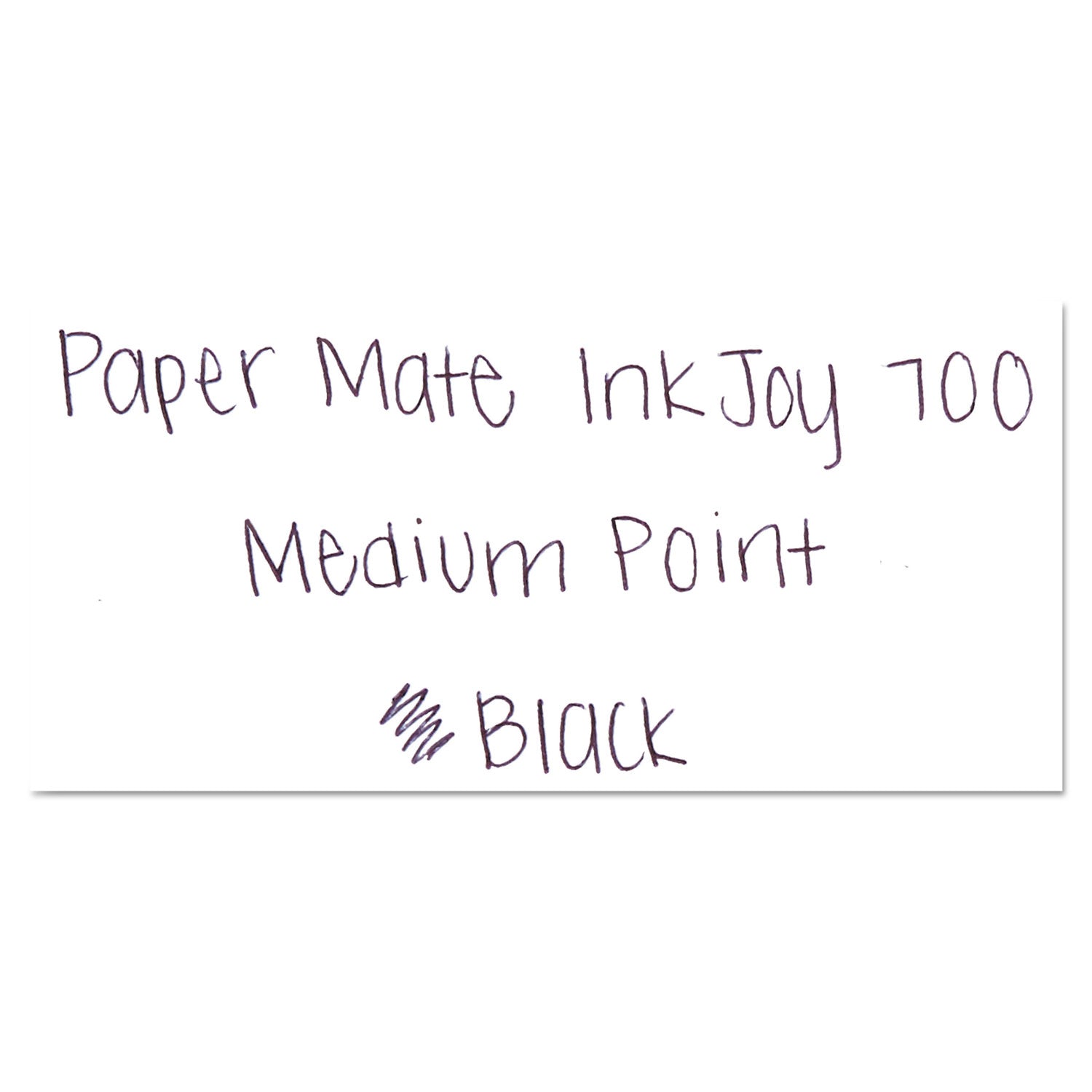 Paper Mate® InkJoy 700 RT Ballpoint Pen, Retractable, Medium 1 mm, Black Ink, White/Gray Barrel, Dozen