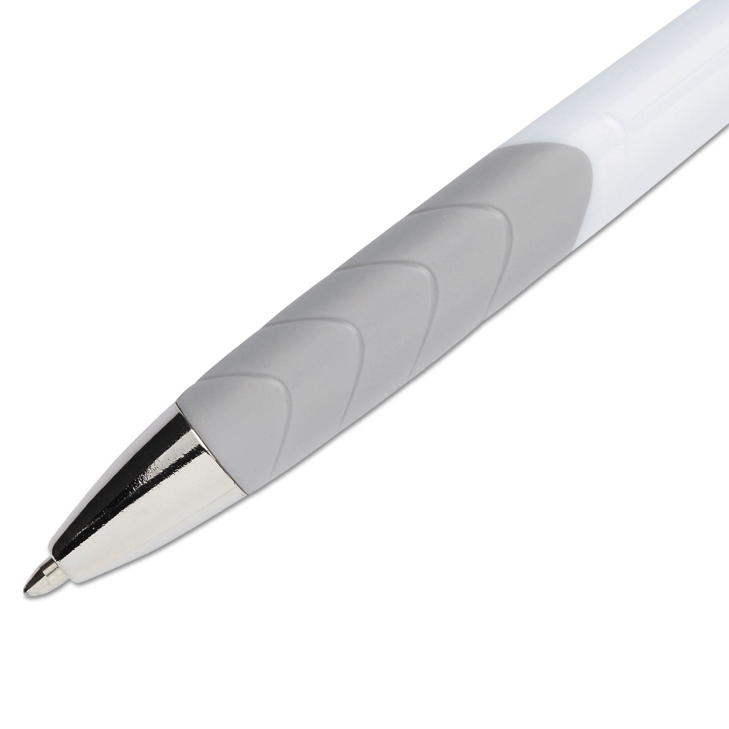 Paper Mate® InkJoy 700 RT Ballpoint Pen, Retractable, Medium 1 mm, Blue Ink, White/Gray Barrel, Dozen