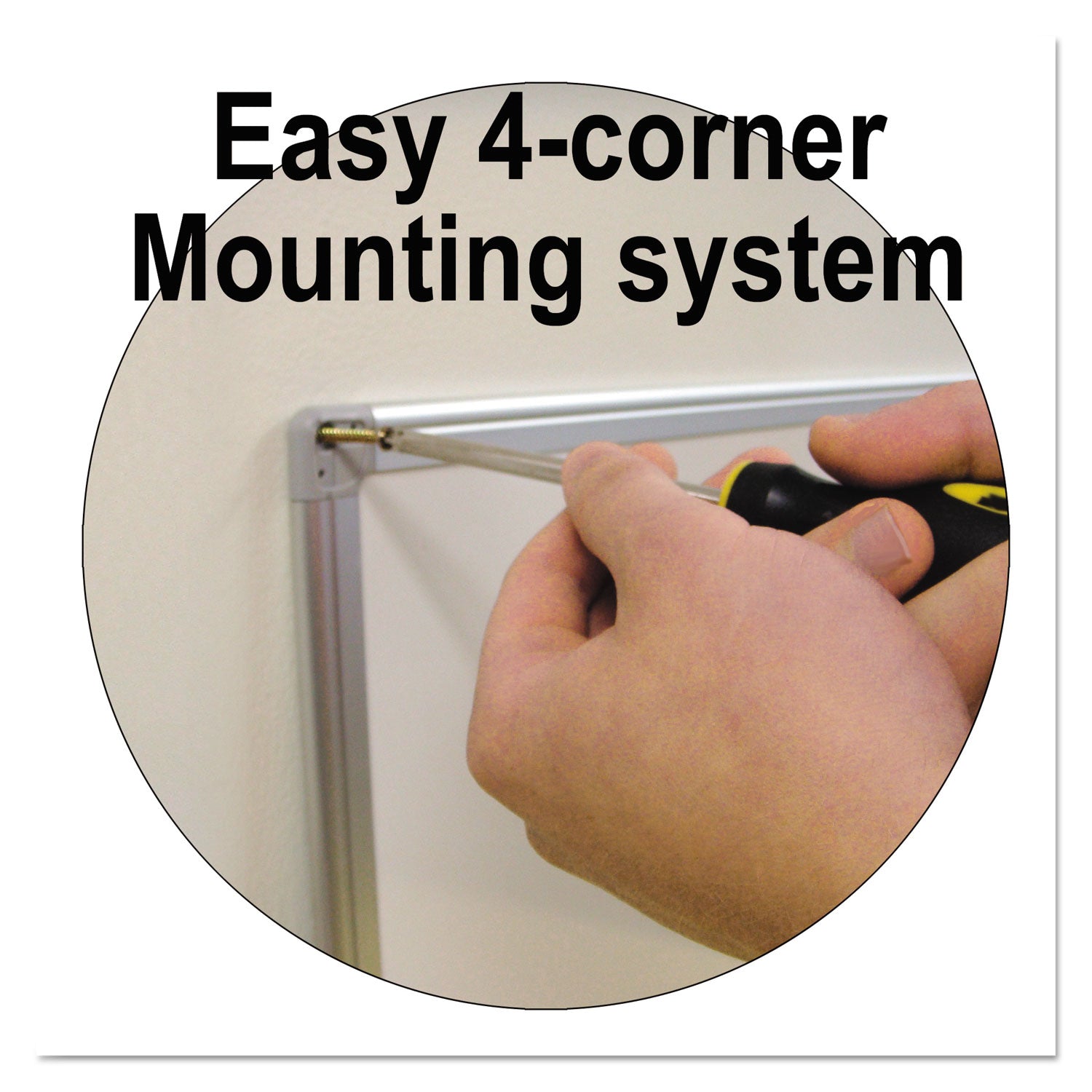 MasterVision® Earth Silver Easy Clean Magnetic Dry Erase Boards, 36" x 24", White Surface, Satin Aluminum Frame