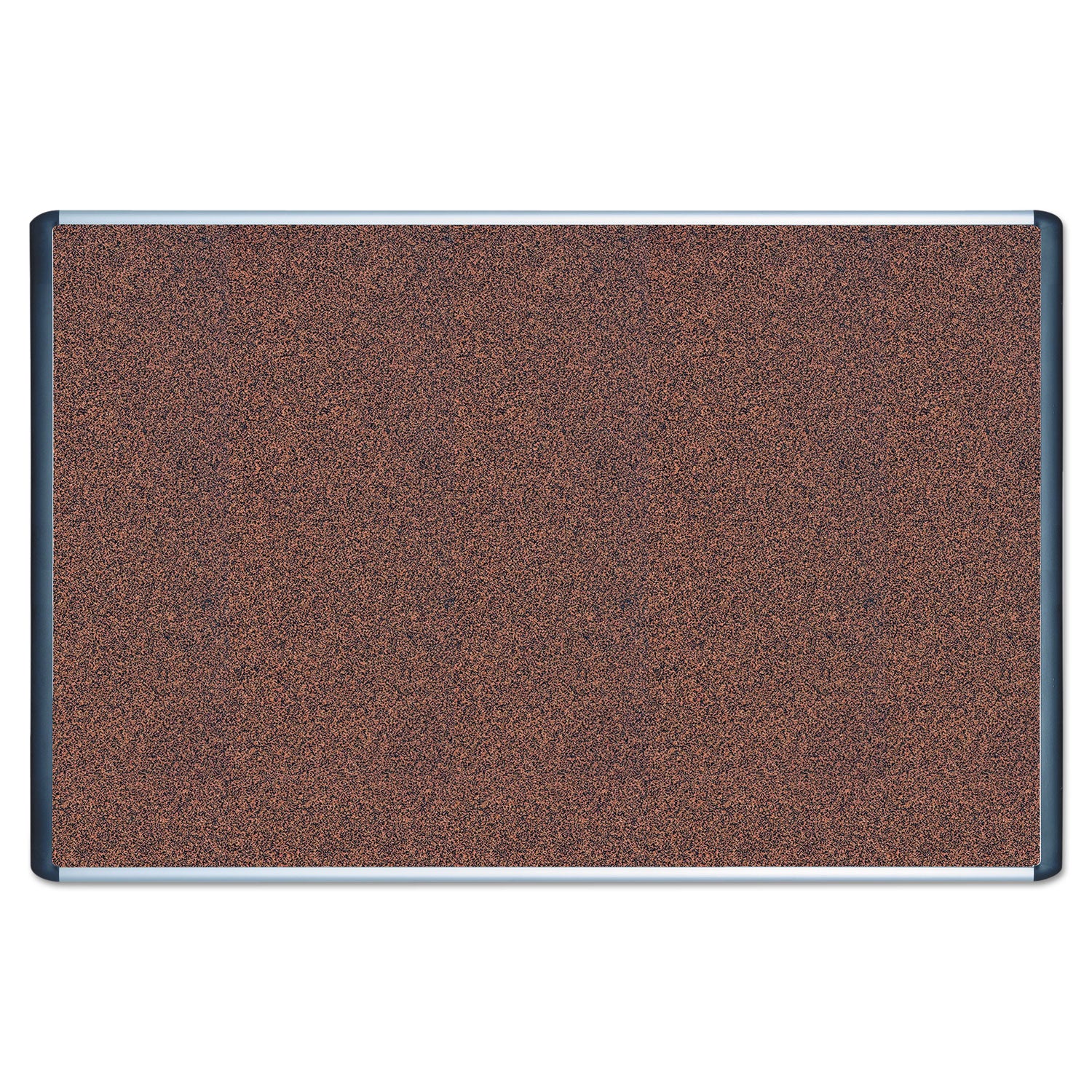 MasterVision® Tech Cork Board, 72" x 48", Tan Surface, Silver/Black Aluminum Frame