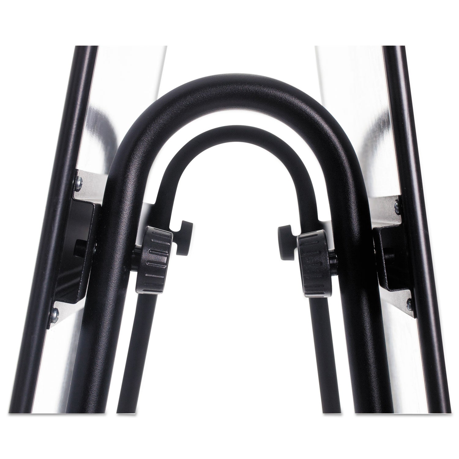 MasterVision® Creation Station Dry Erase Board, 29.5" x 74.88", White Surface, Black Metal Frame