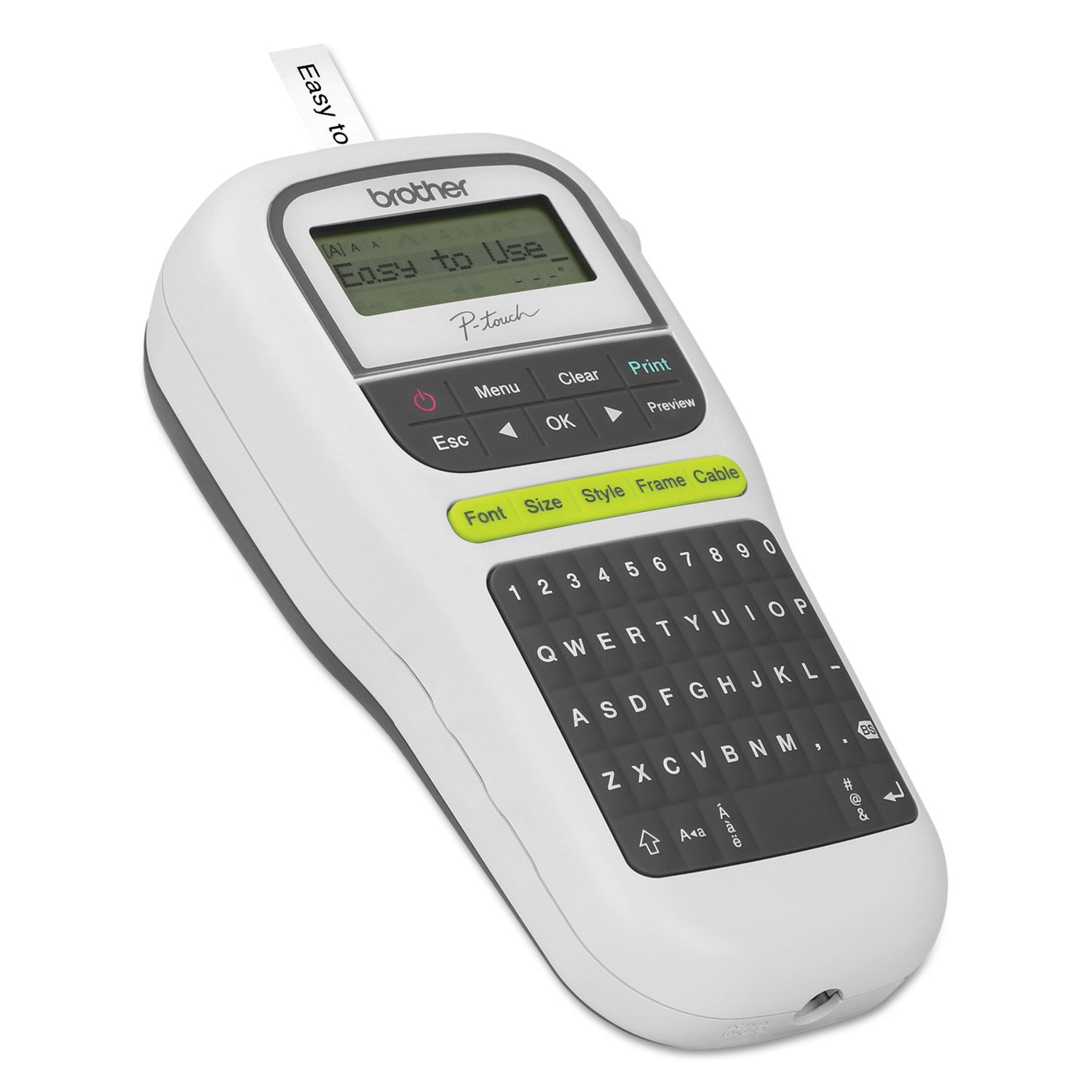 Brother P-Touch® Pt-H110 Easy Portable Label Maker, 2 Lines, 4.5 X 6.13 X 2.5