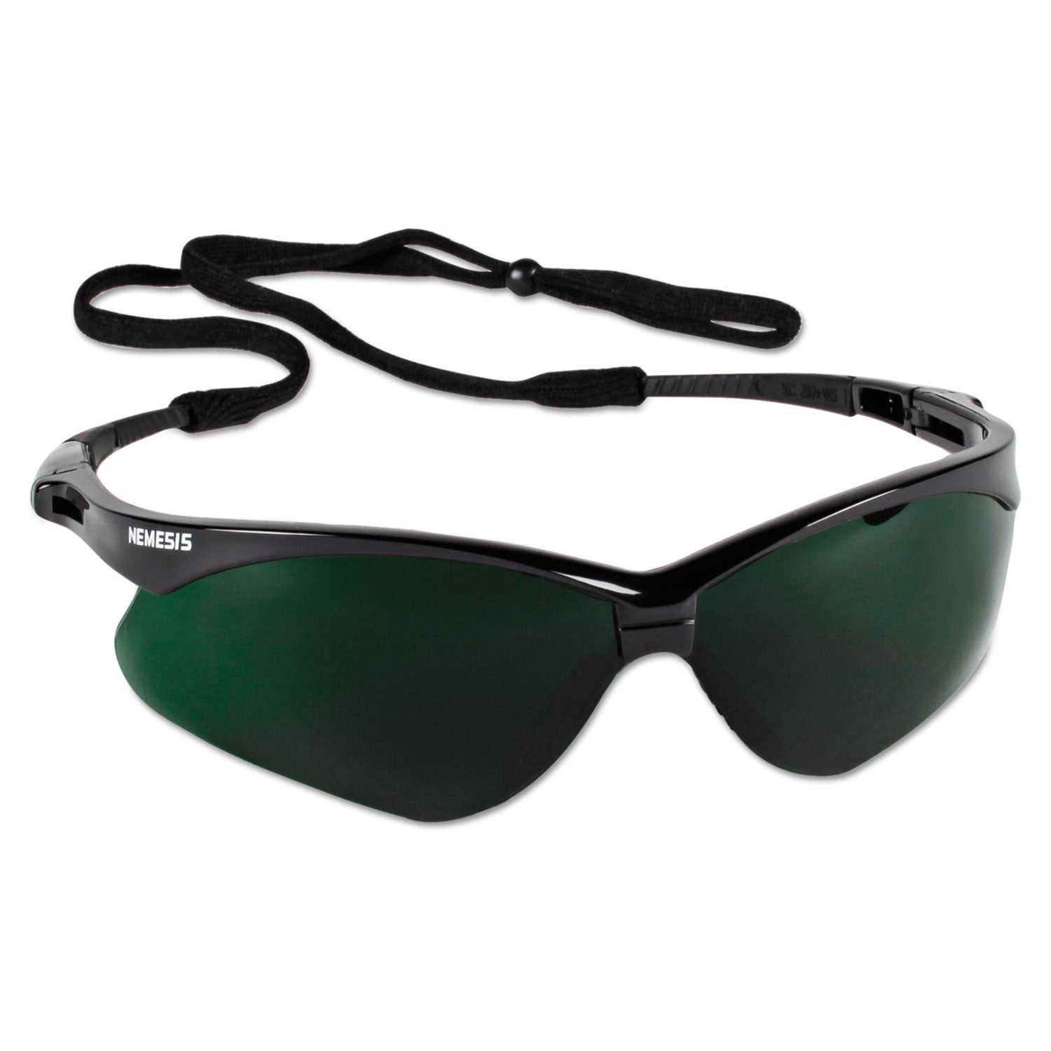 KleenGuard™ V30 Nemesis Safety Eyewear, Black Frame/IRUV 5 Lens, Nylon/Polycarb