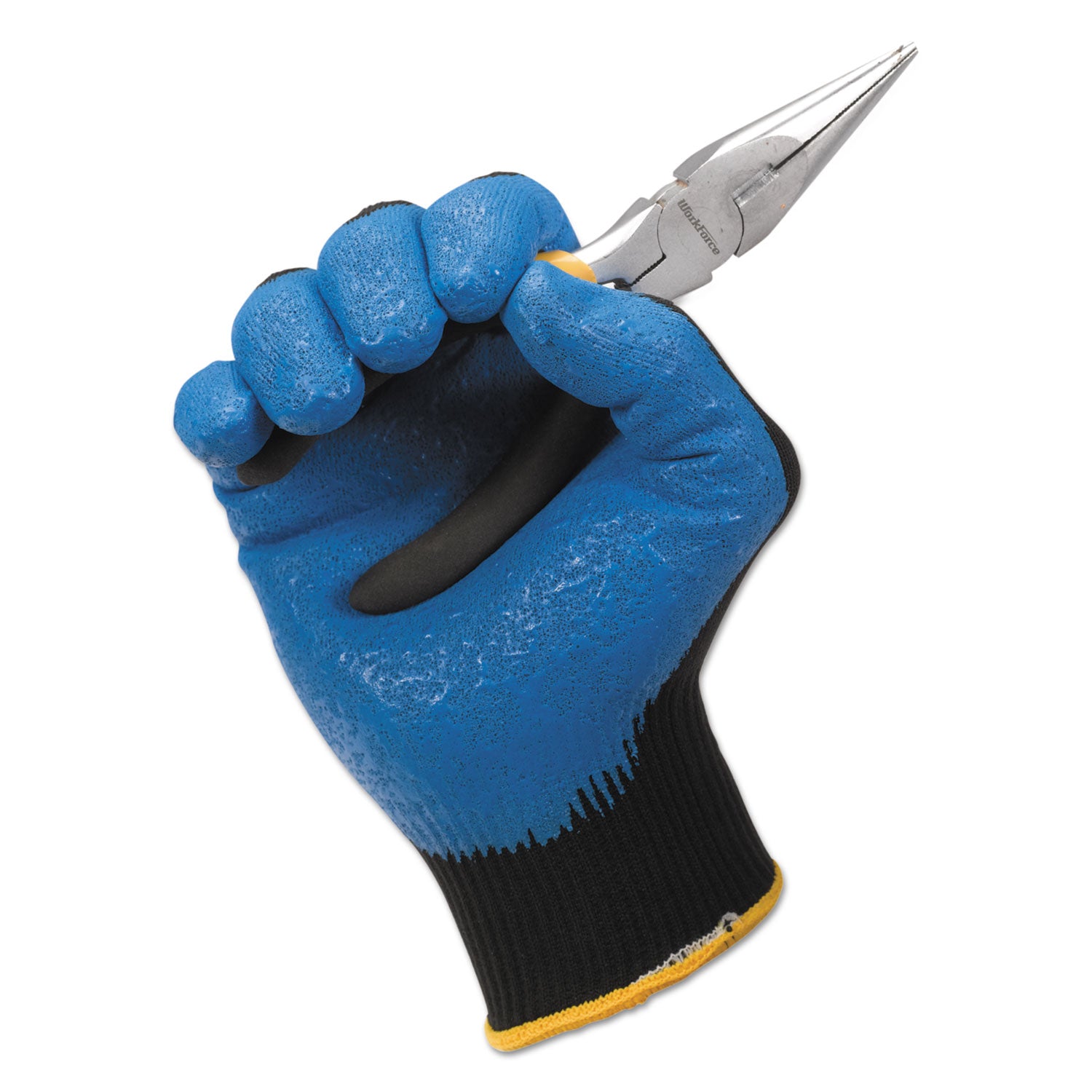 KleenGuard™ G40 Foam Nitrile Coated Gloves, 220 mm Length, Small/Size 7, Blue, 12 Pairs