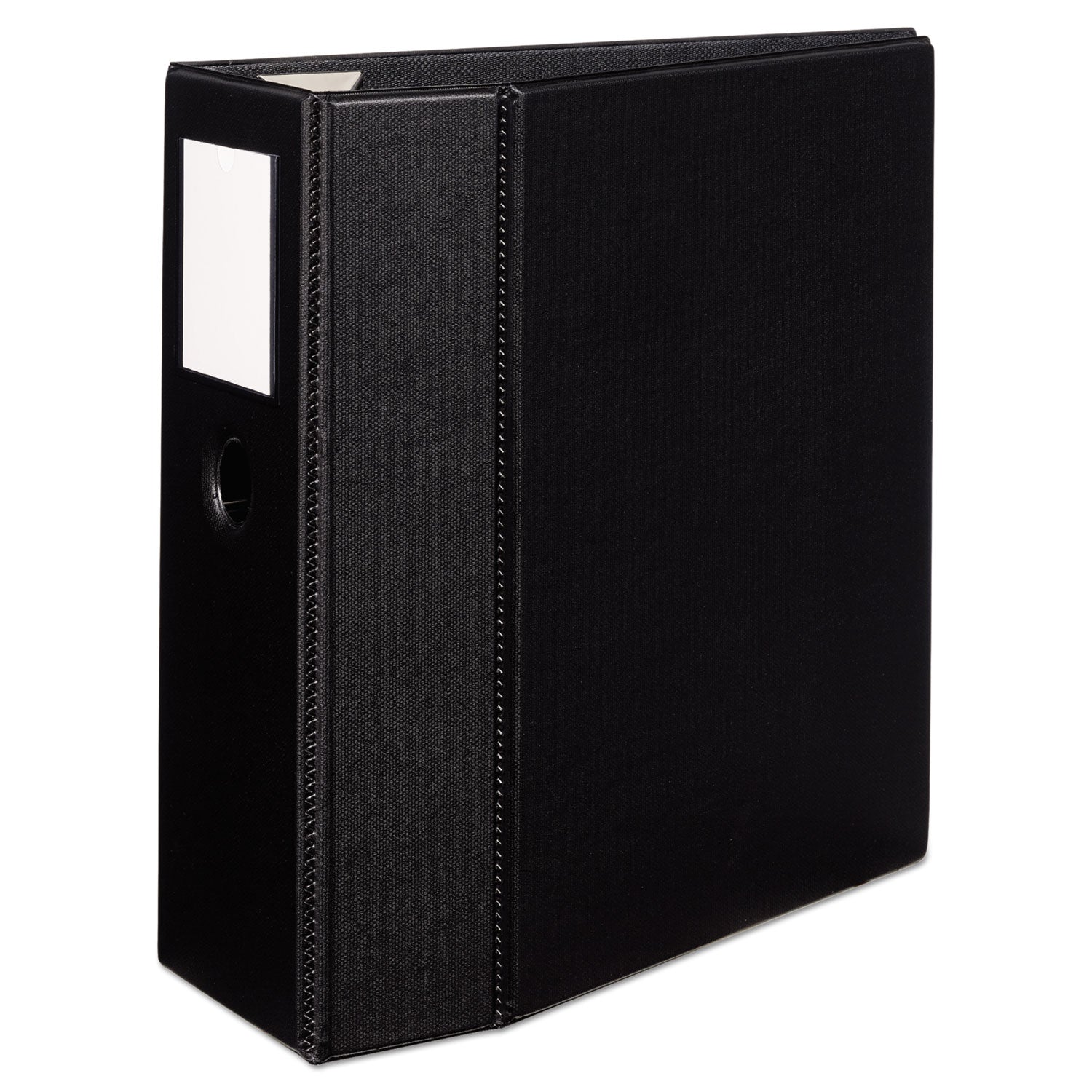 Avery® Heavy-Duty Non-View Binder, Durahinge, Three Locking One Touch Ezd Rings, Spine Label, Thumb Notch, 5" Cap, 11 X 8.5, Black