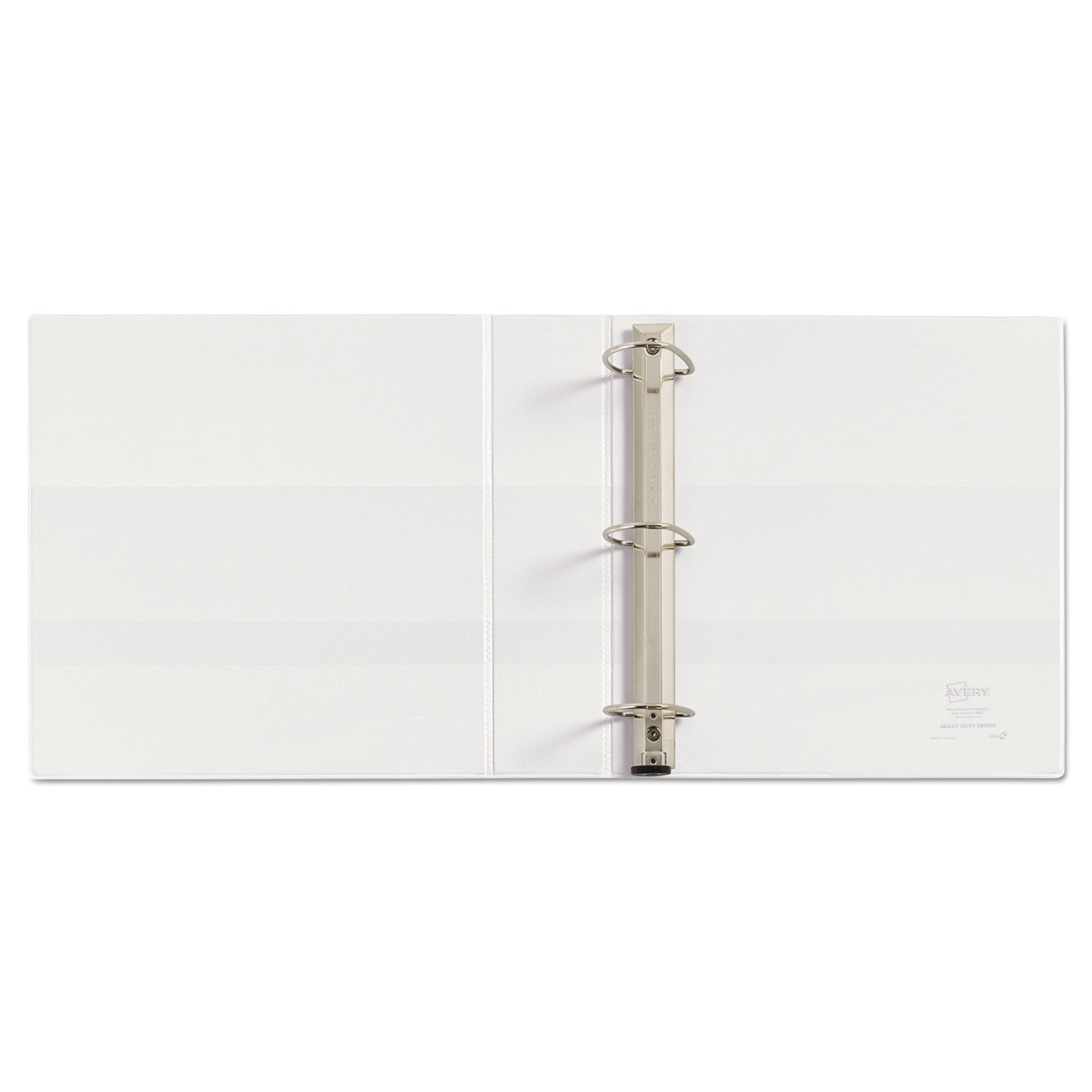 Avery® Heavy-Duty View Binder With Durahinge And One Touch Ezd Rings, 3 Rings, 2" Capacity, 11 X 8.5, White