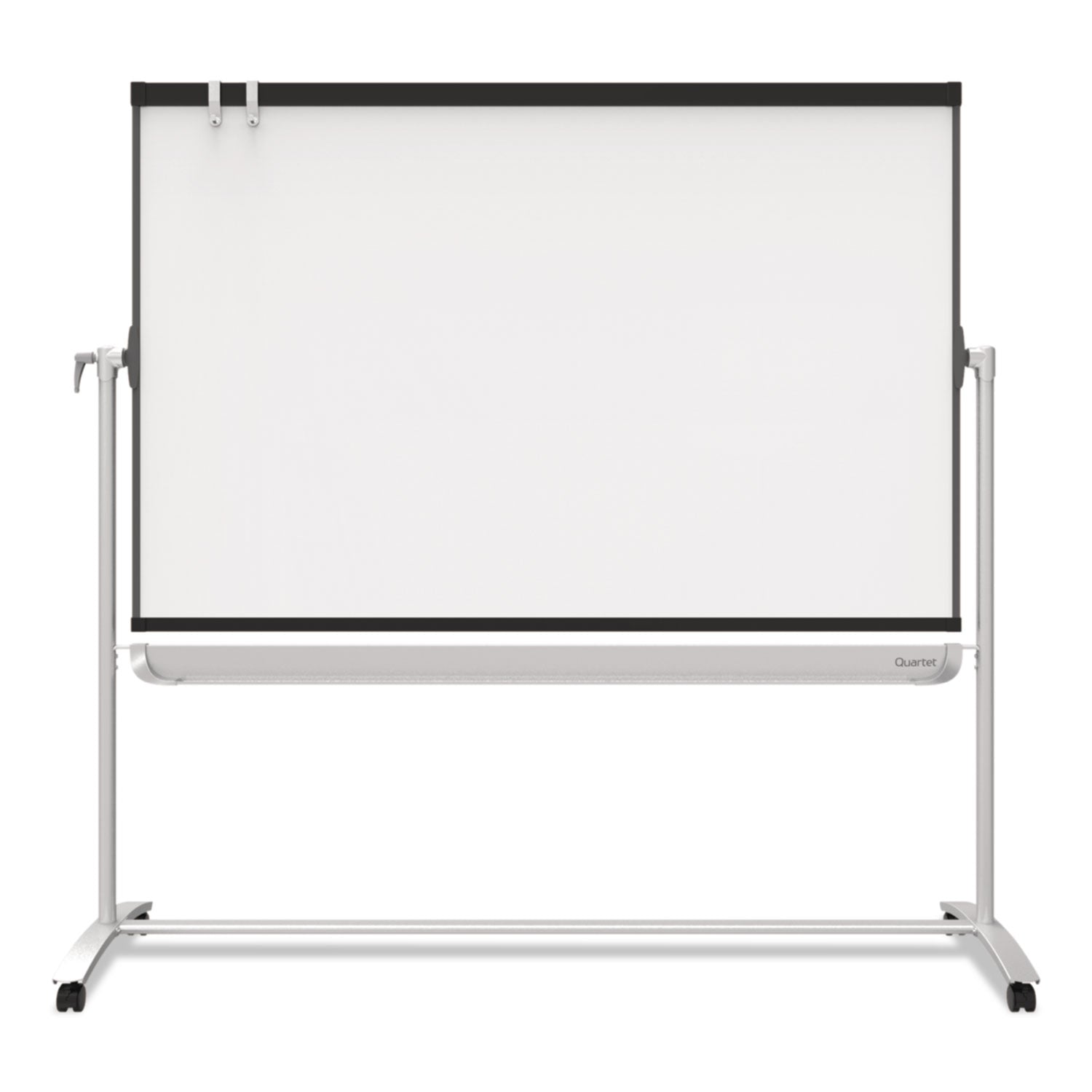 Quartet® Prestige 2 Mobile Presentation Easel, 72" x 48", White Surface, Black/Gray Metal/Plastic Frame