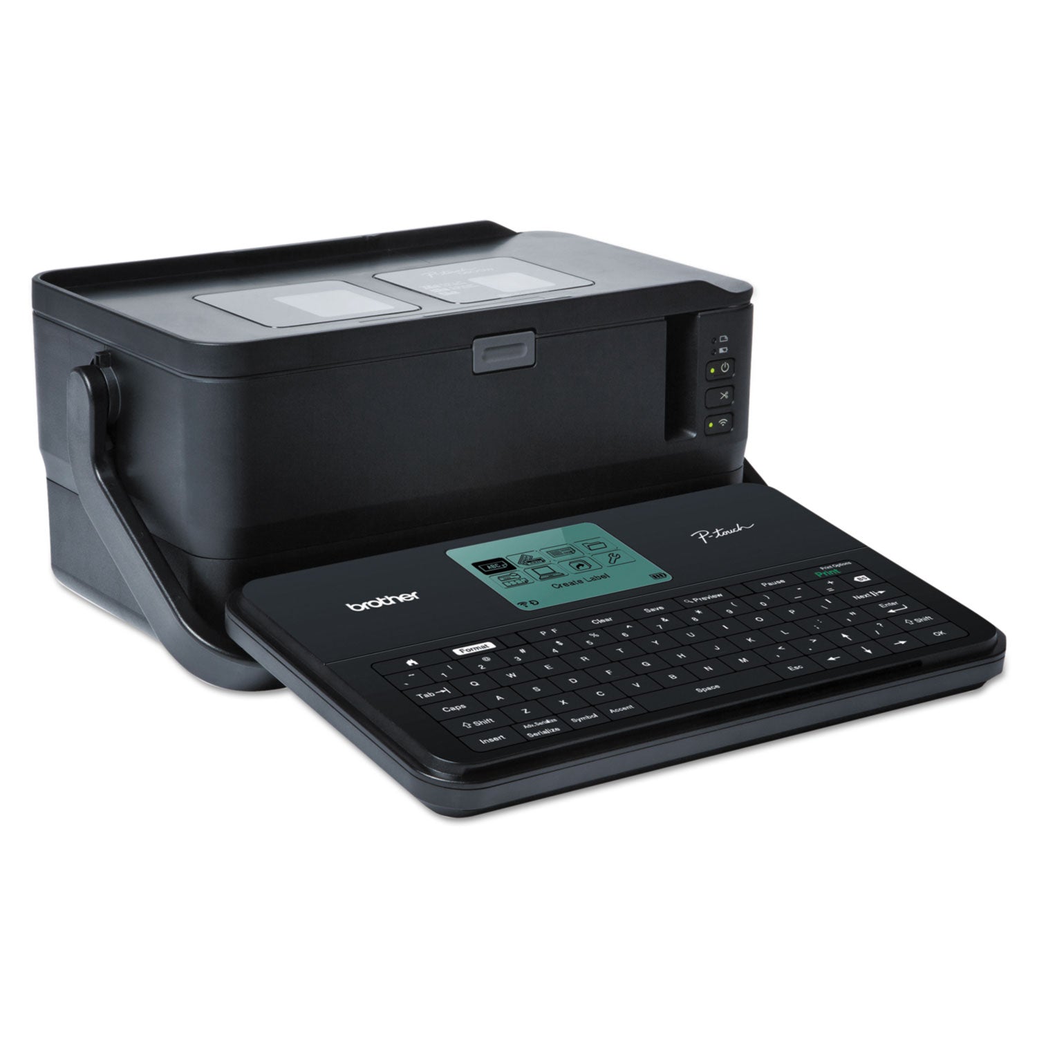 Brother P-Touch® Pt-D800w Commercial/lite Industrial Portable Label Maker, 60 Mm/s Print Speed, 12.25 X 7.5 X 6.12