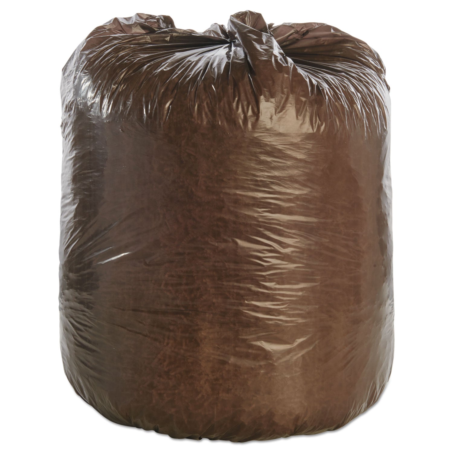 Stout® by Envision™ Controlled Life-Cycle Plastic Trash Bags, 39 Gal, 1.1 Mil, 33" X 44", Brown, 40/box