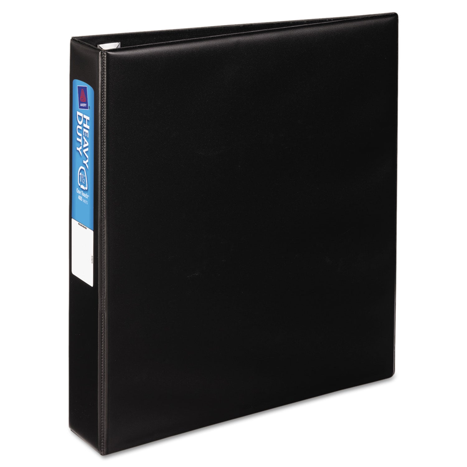 Avery® Heavy-Duty Non-View Binder With Durahinge And One Touch Ezd Rings, 3 Rings, 1.5" Capacity, 11 X 8.5, Black