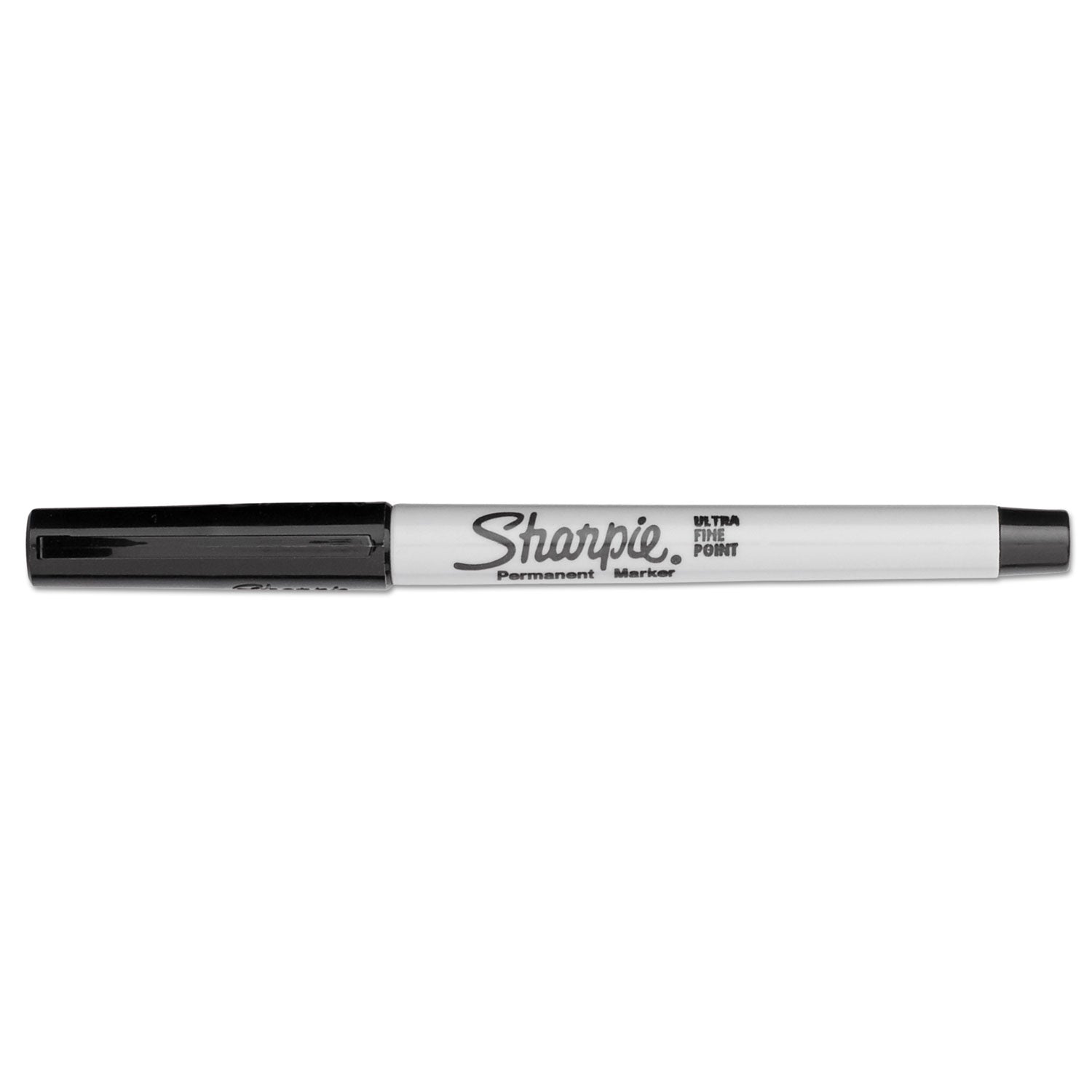 Sharpie® Ultra Fine Tip Permanent Marker, Ultra-Fine Needle Tip, Black, Dozen
