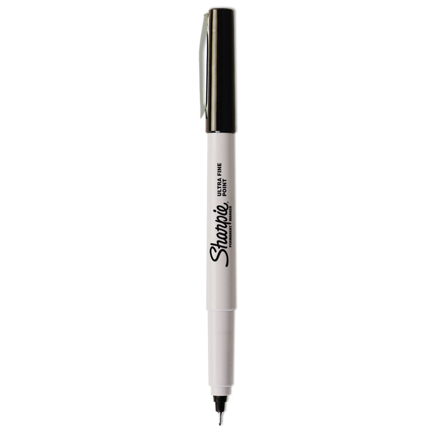 Sharpie® Ultra Fine Tip Permanent Marker, Ultra-Fine Needle Tip, Black, Dozen