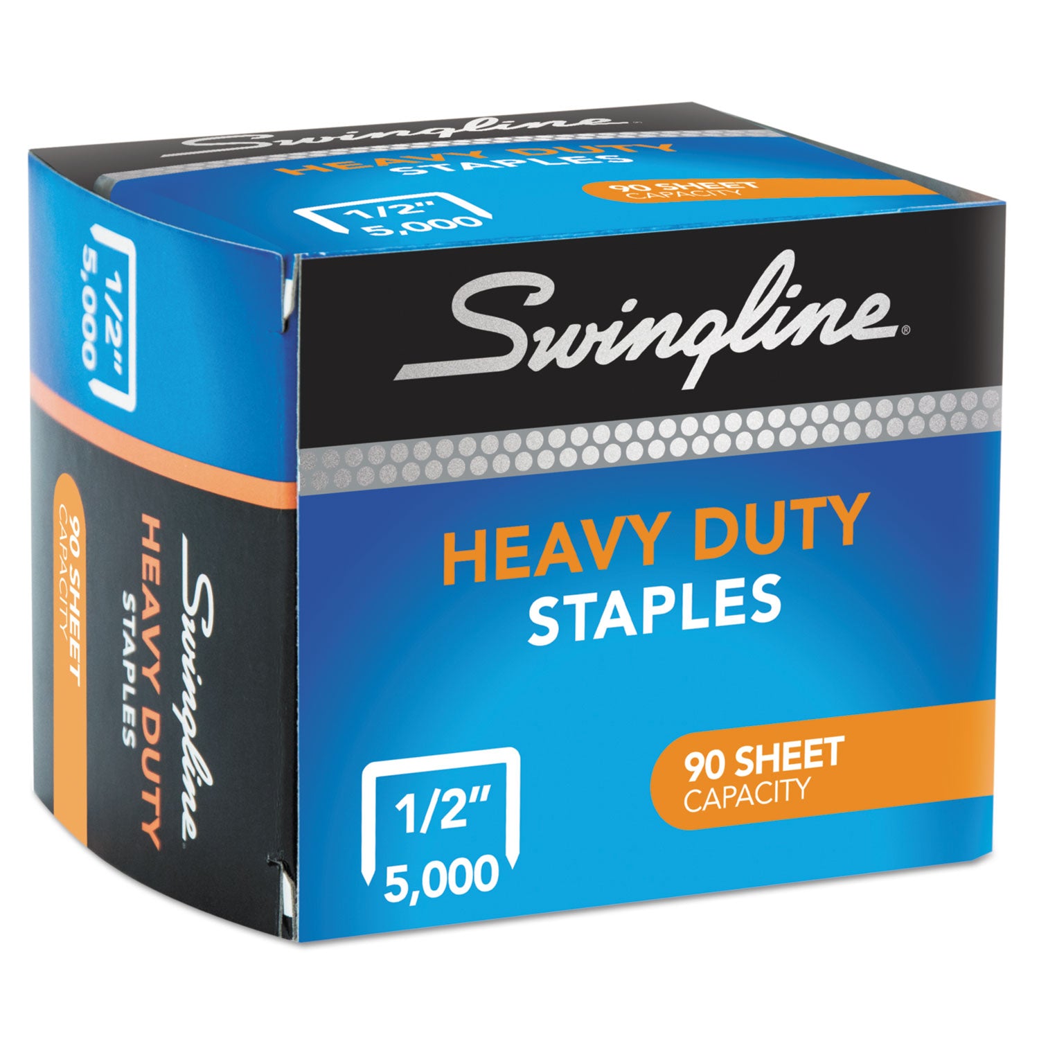 Swingline® S.f. 39 Heavy-Duty Staples, 0.5" Leg, 0.5" Crown, Steel, 5,000/box