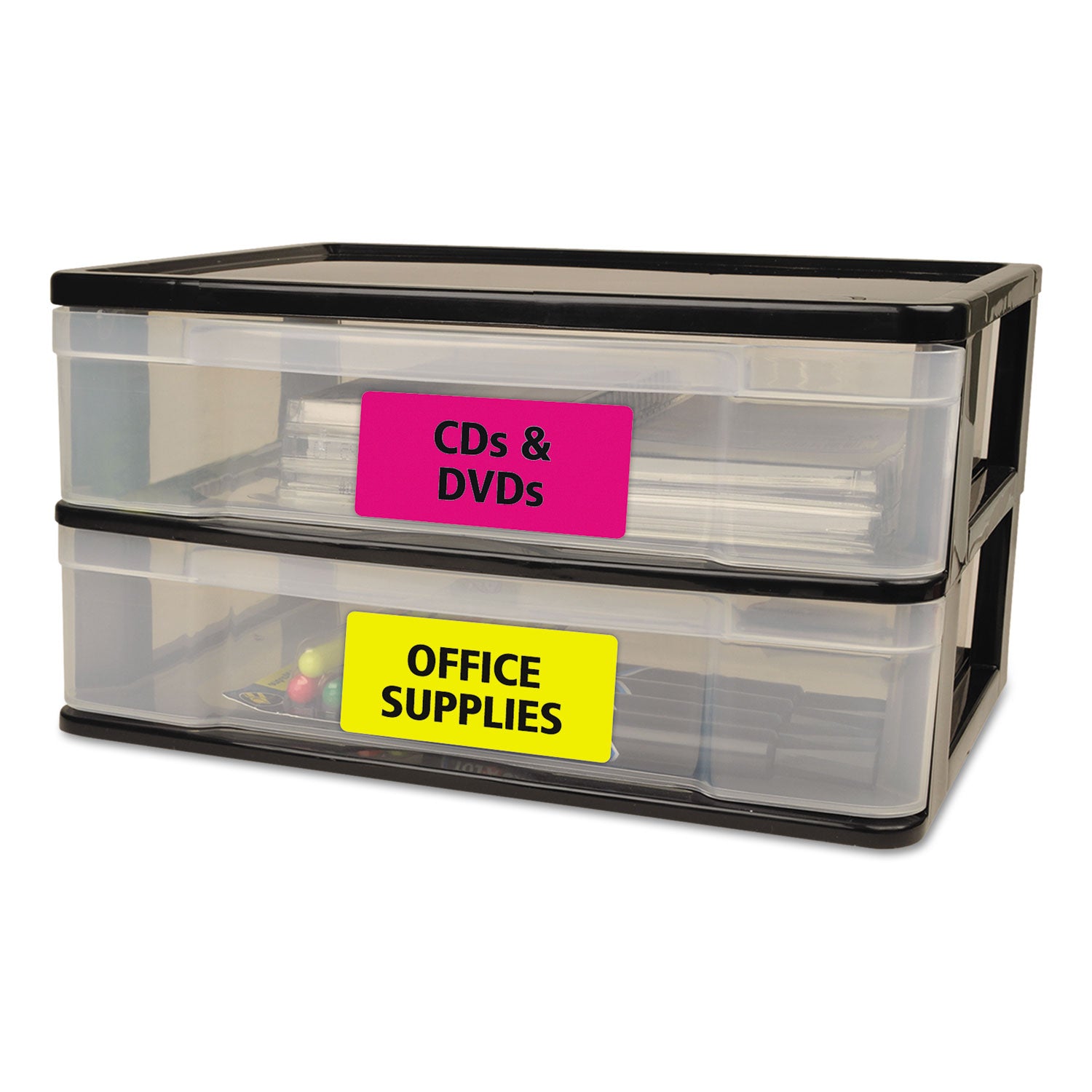 Avery® High-Vis Removable Laser/inkjet Id Labels, 2 X 4, Asst. Neon, 120/pack