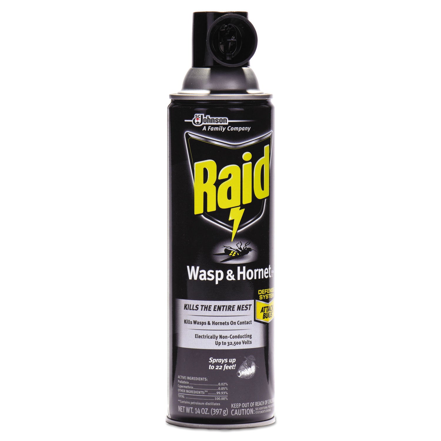 Raid® Wasp and Hornet Killer, 14 oz Aerosol Spray