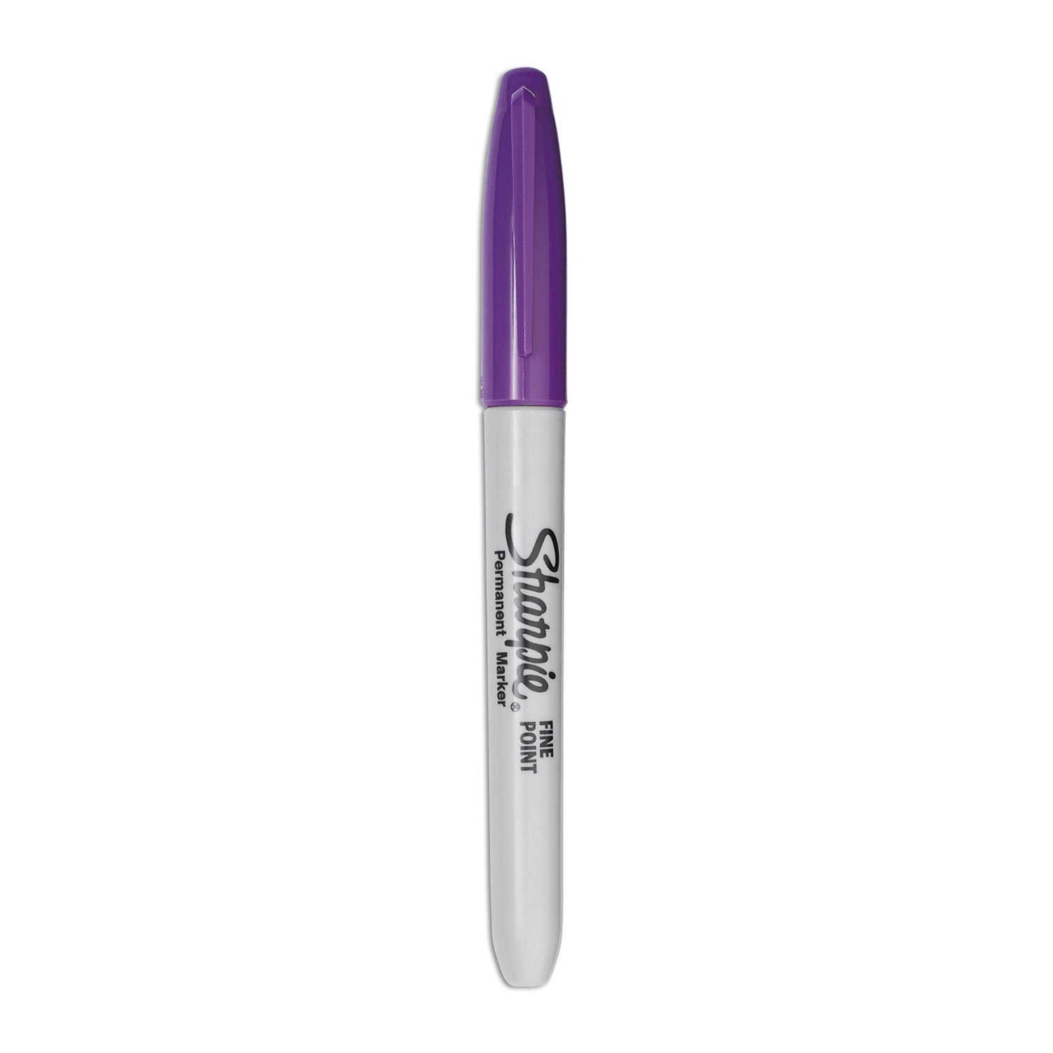 Sharpie® Fine Tip Permanent Marker, Fine Bullet Tip, Purple, Dozen
