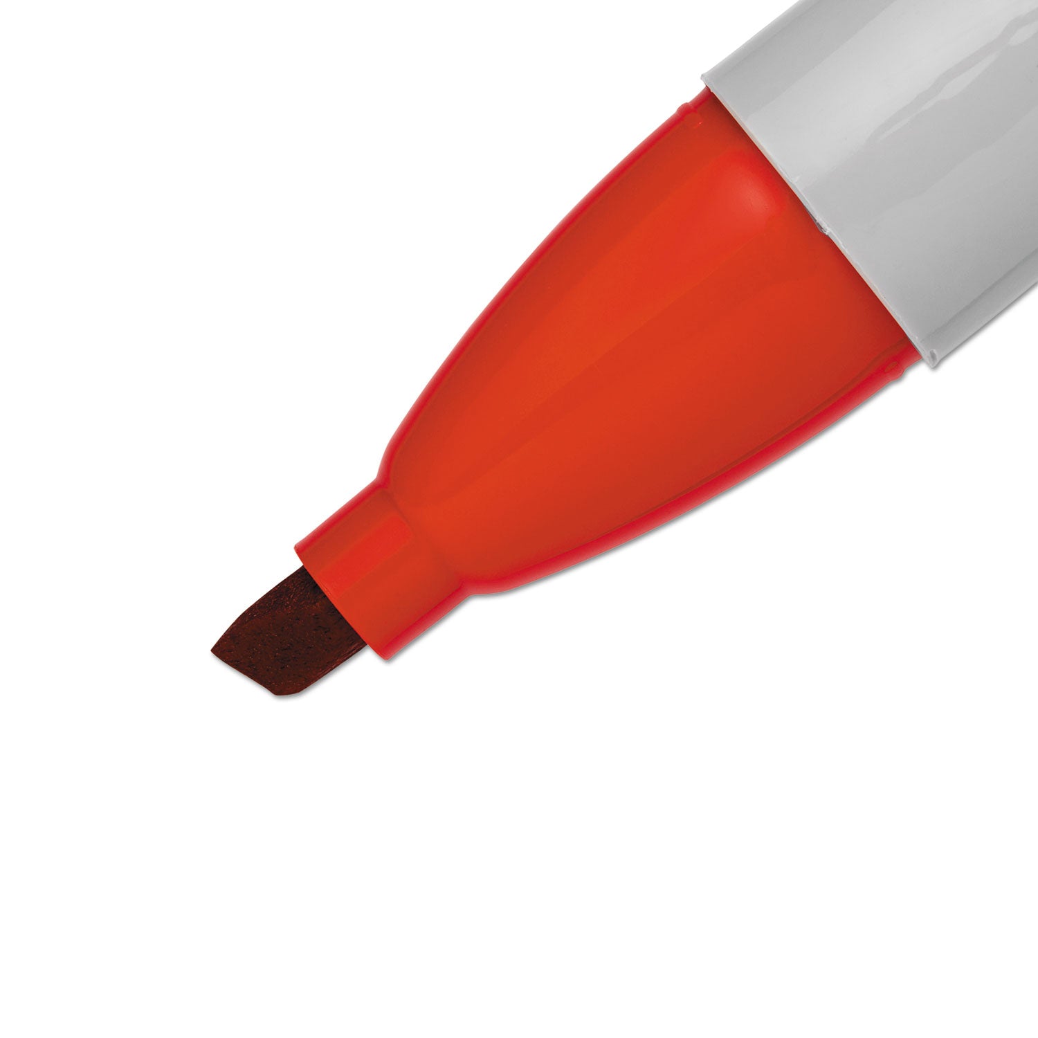 Sharpie® Chisel Tip Permanent Marker, Medium Chisel Tip, Red, Dozen