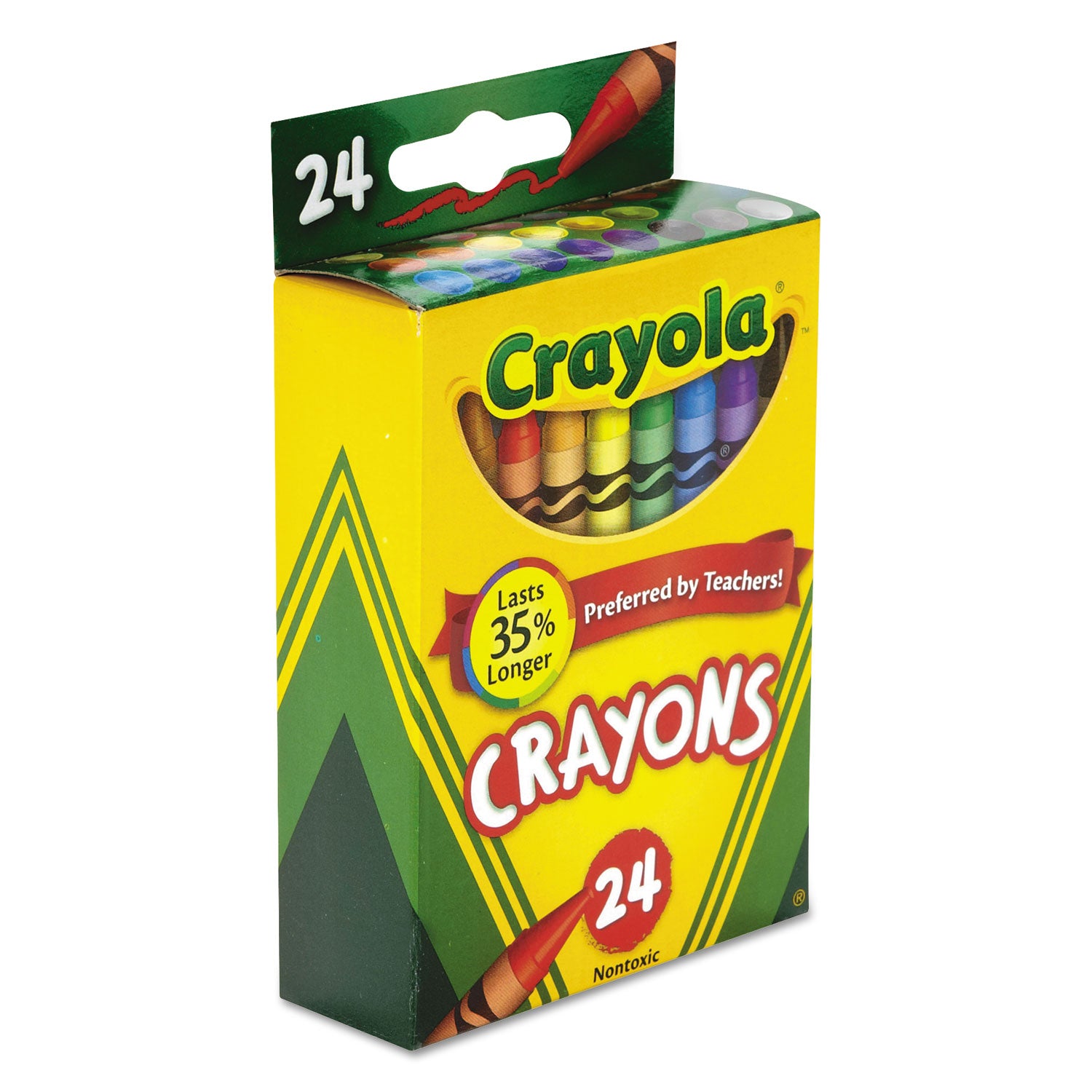 Crayola® Classic Color Crayons, Peggable Retail Pack, 24 Colors/pack
