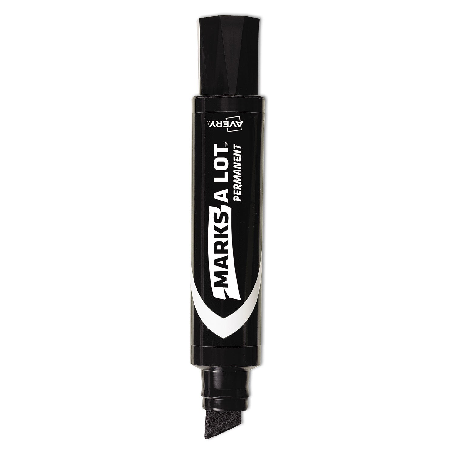 Avery® Marks A Lot Extra-Large Desk-Style Permanent Marker, Extra-Broad Chisel Tip, Black (24148)