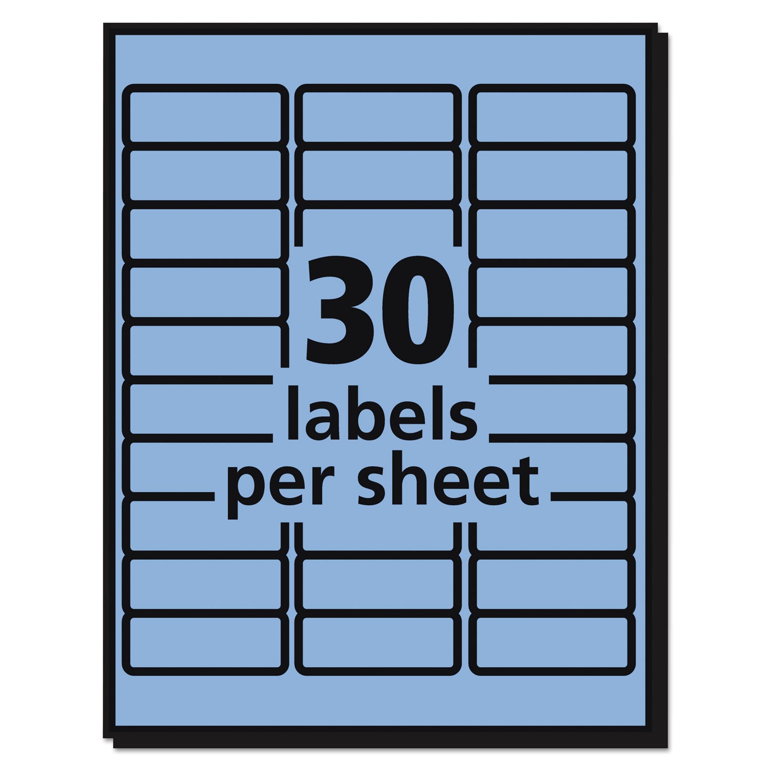 Avery® High-Visibility Permanent Laser ID Labels, 1 x 2.63, Pastel Blue, 750/Pack
