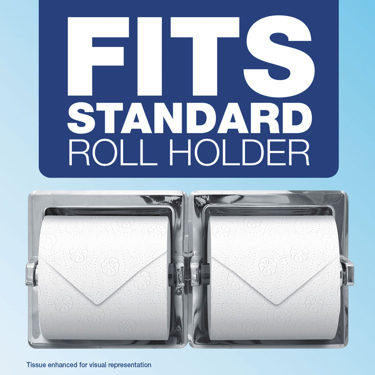 Charmin® Commercial Bathroom Tissue, Septic Safe, Individually Wrapped, 2-Ply, White, 450 Sheets/roll, 75 Rolls/carton