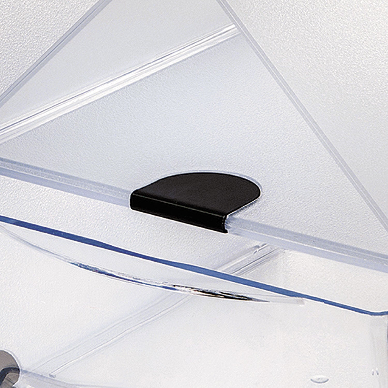 deflecto® Stackable Cube Organizer, 2 Compartments, 2 Drawers, Plastic, 6 x 7.2 x 6, Clear