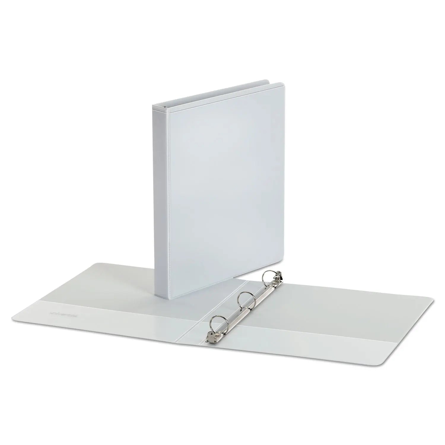 Economy Round Ring View Binder, 3 Rings, 1" Capacity, 11 x 8.5, White, 12/Carton Universal® Flipcost