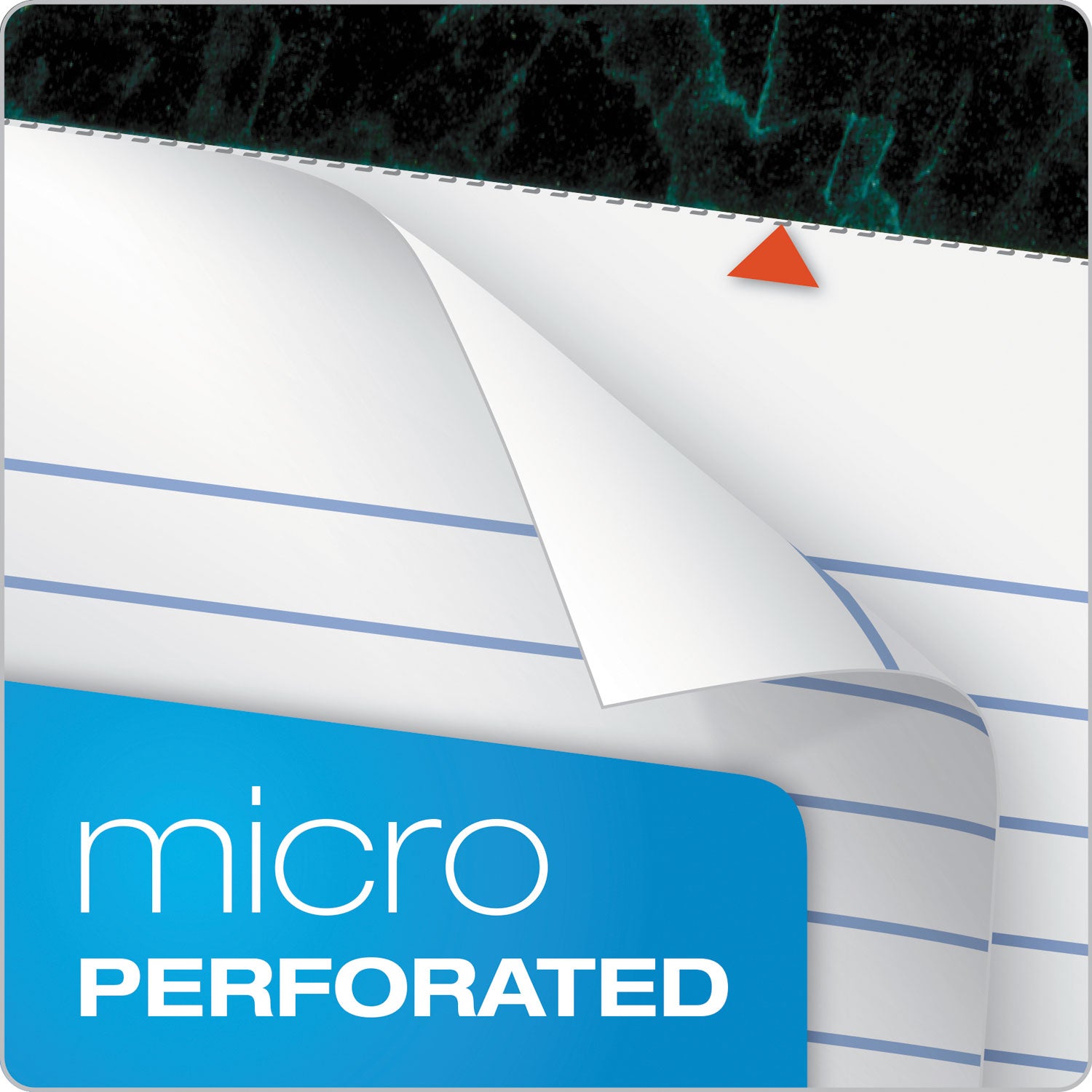 TOPS™ Docket Ruled Perforated Pads, Wide/legal Rule, 50 White 8.5 X 14 Sheets, 12/pack