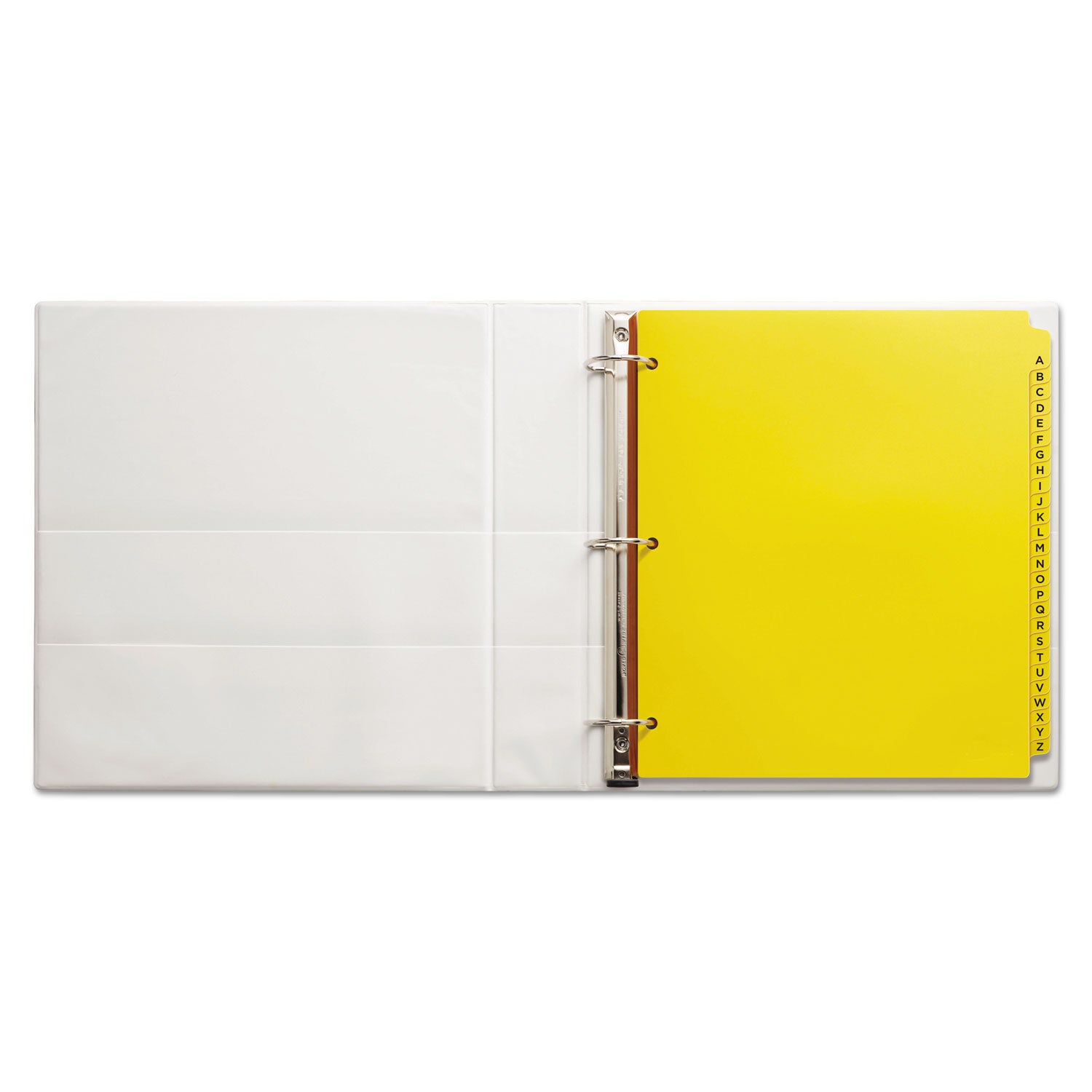 Avery® Heavy-Duty Preprinted Plastic Tab Dividers, 26-Tab, A To Z, 11 X 9, Yellow, 1 Set