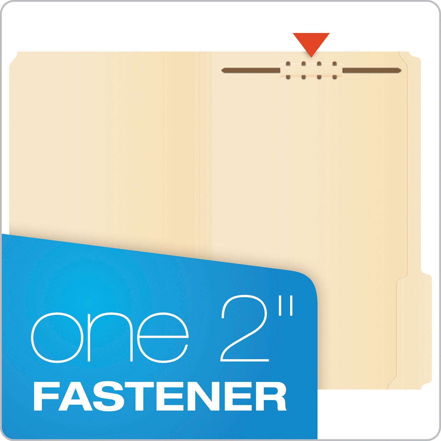 Pendaflex® Manila Fastener Folders, 1/3-Cut Tabs, 1 Fastener, Legal Size, Manila Exterior, 50/Box
