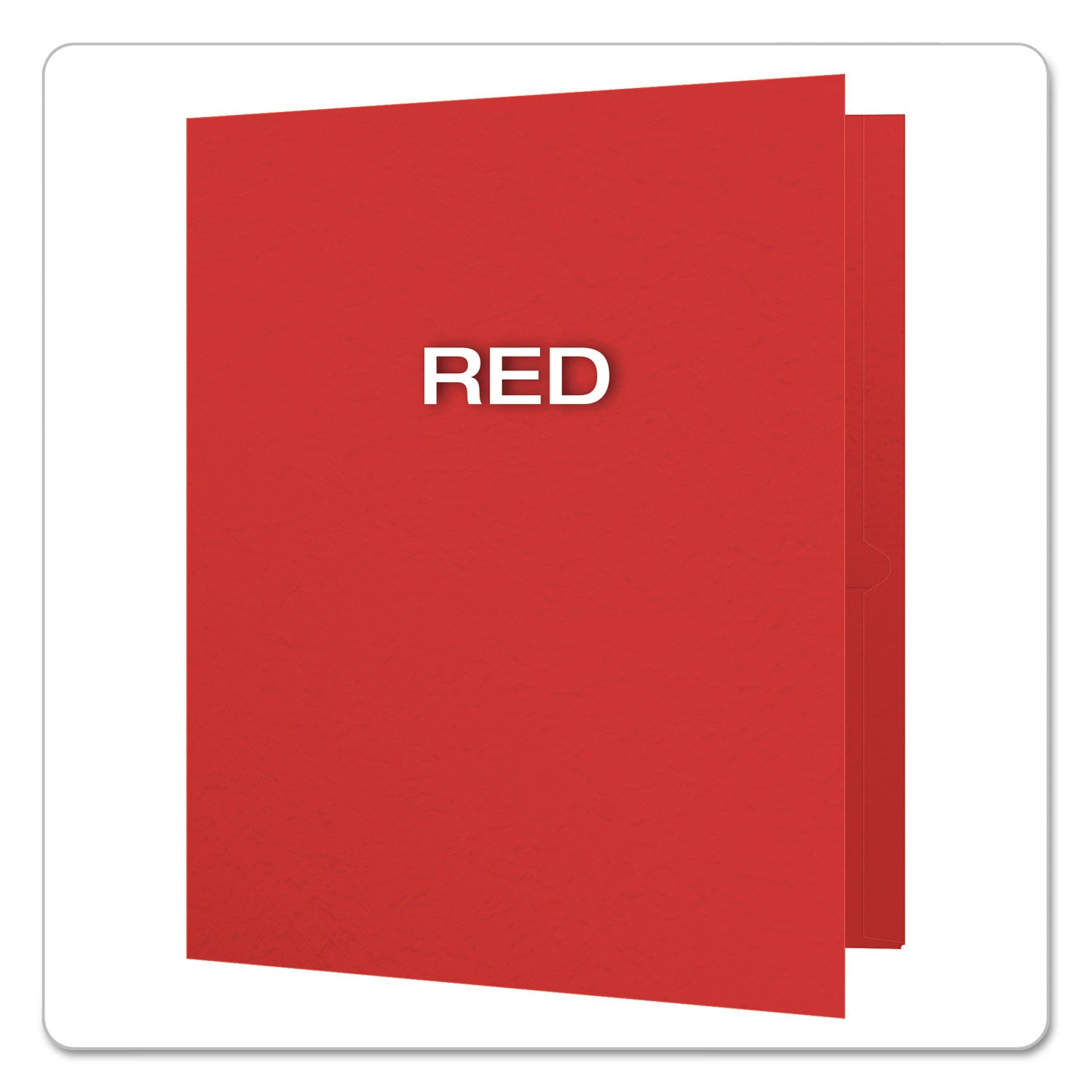Oxford™ Twin-Pocket Folders With 3 Fasteners, 0.5" Capacity, 11 X 8.5, Red, 25/box