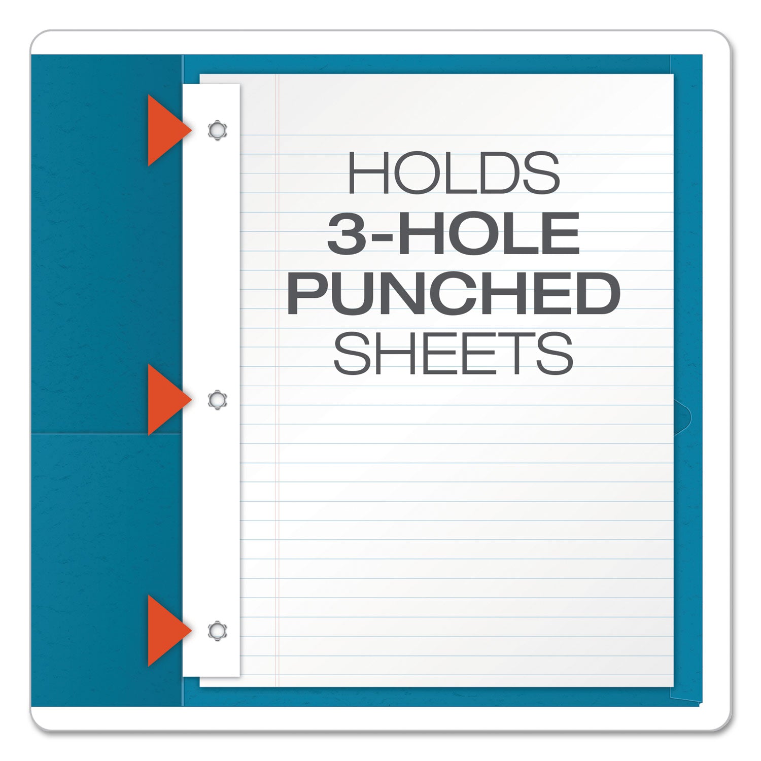 Oxford™ Twin-Pocket Folders With 3 Fasteners, 0.5" Capacity, 11 X 8.5, Assorted, 25/box