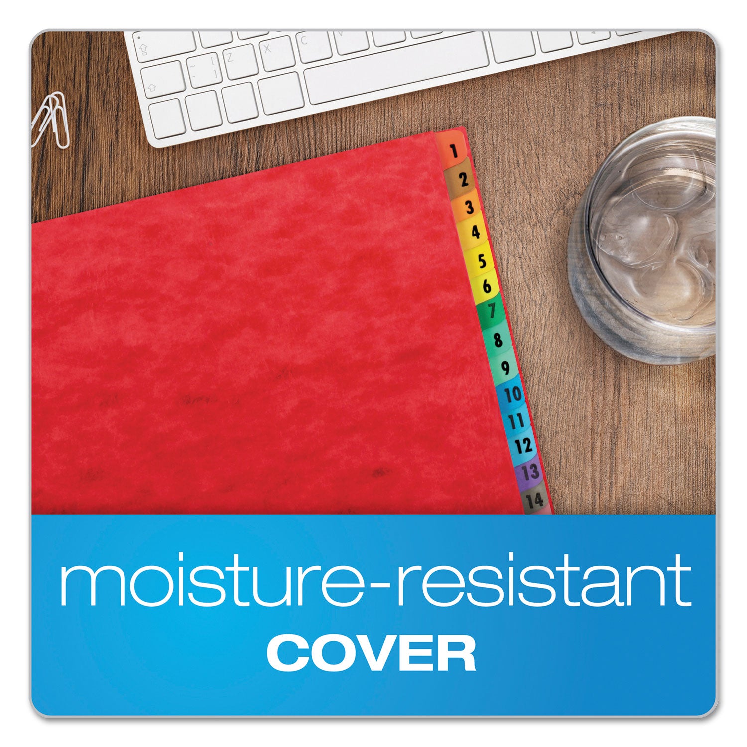 Pendaflex® Expanding Desk File, 31 Dividers, Date Index, Letter Size, Red Cover