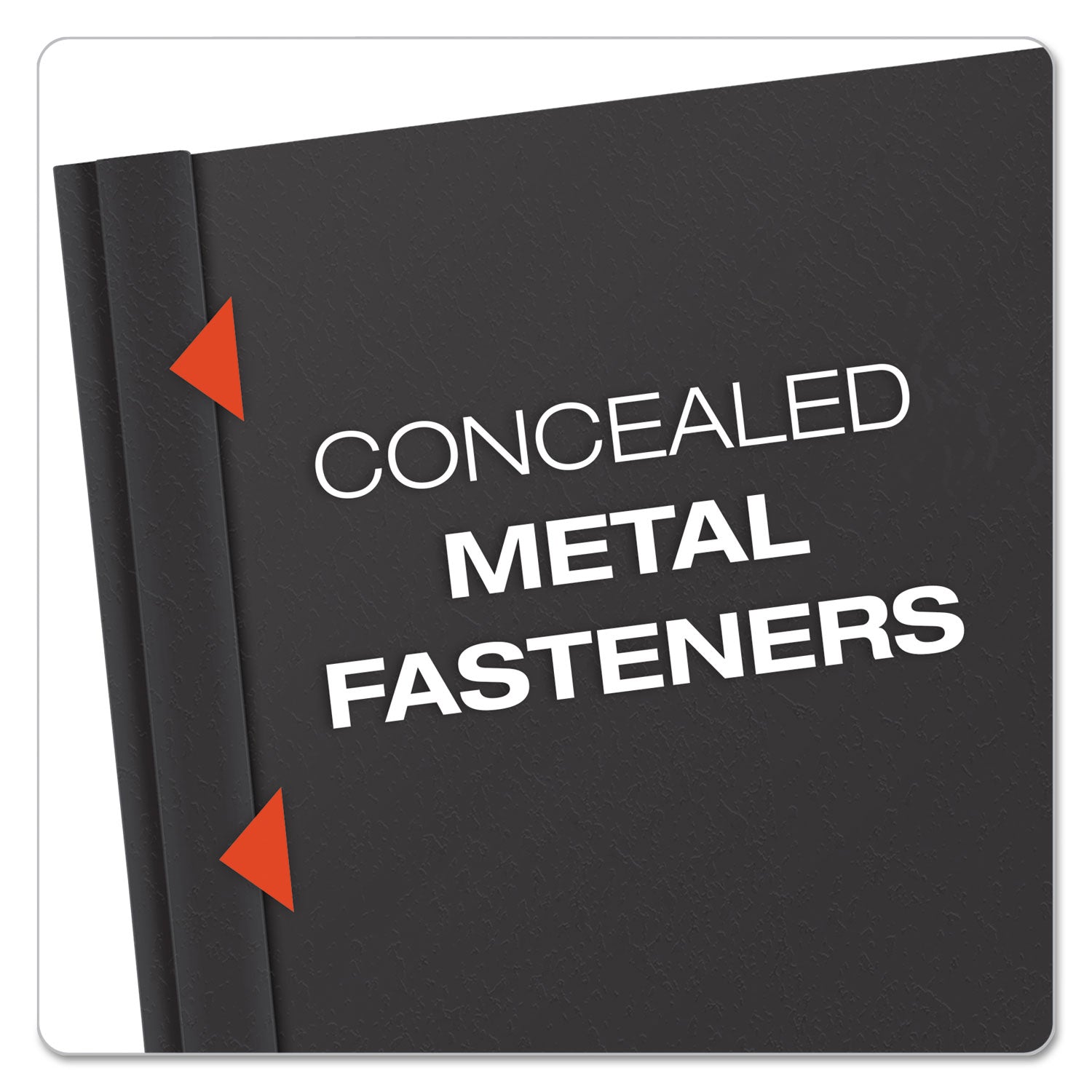 Oxford™ Clear Front Standard Grade Report Cover, Three-Prong Fastener, 0.5" Capacity, 8.5 X 11, Clear/black, 25/box