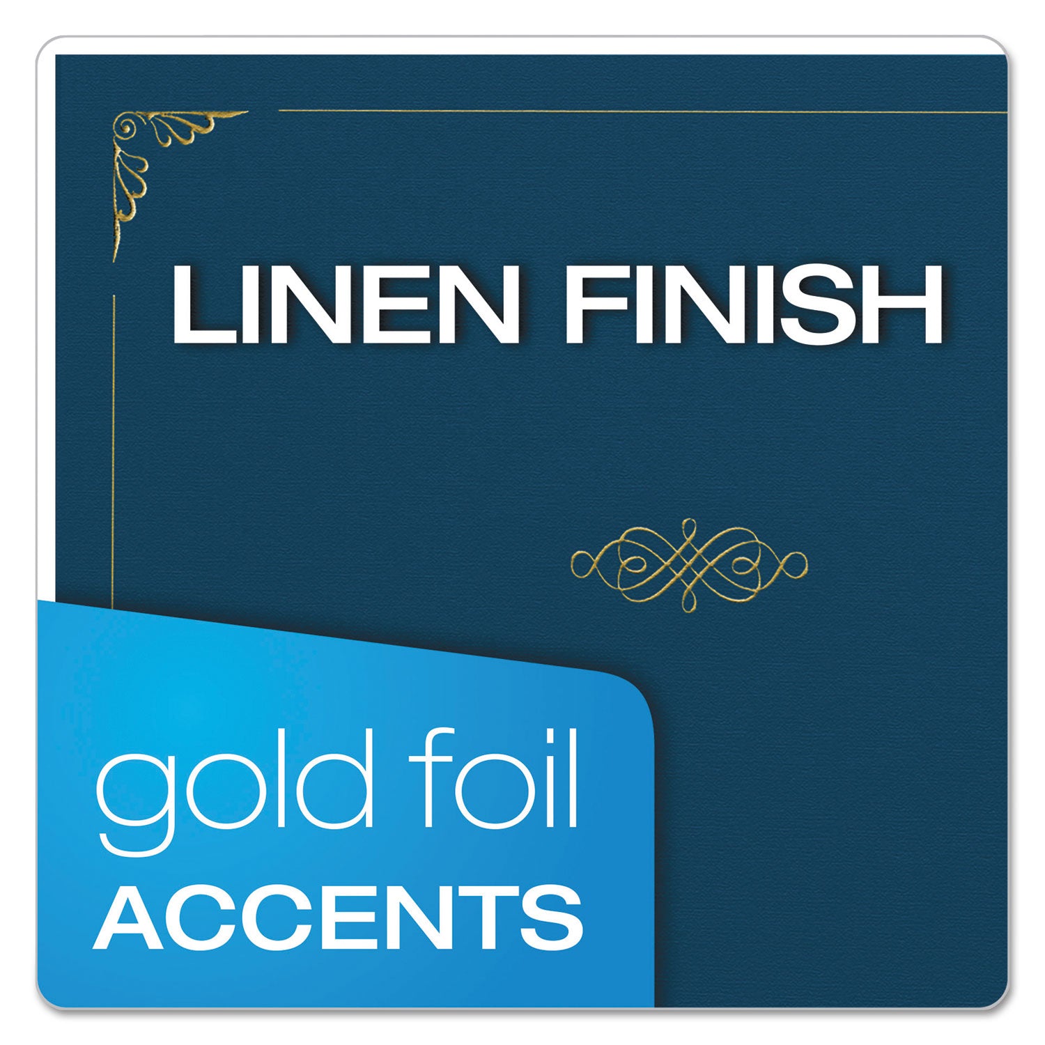 Oxford™ Certificate Holder, 11.25 x 8.75, Dark Blue, 5/Pack