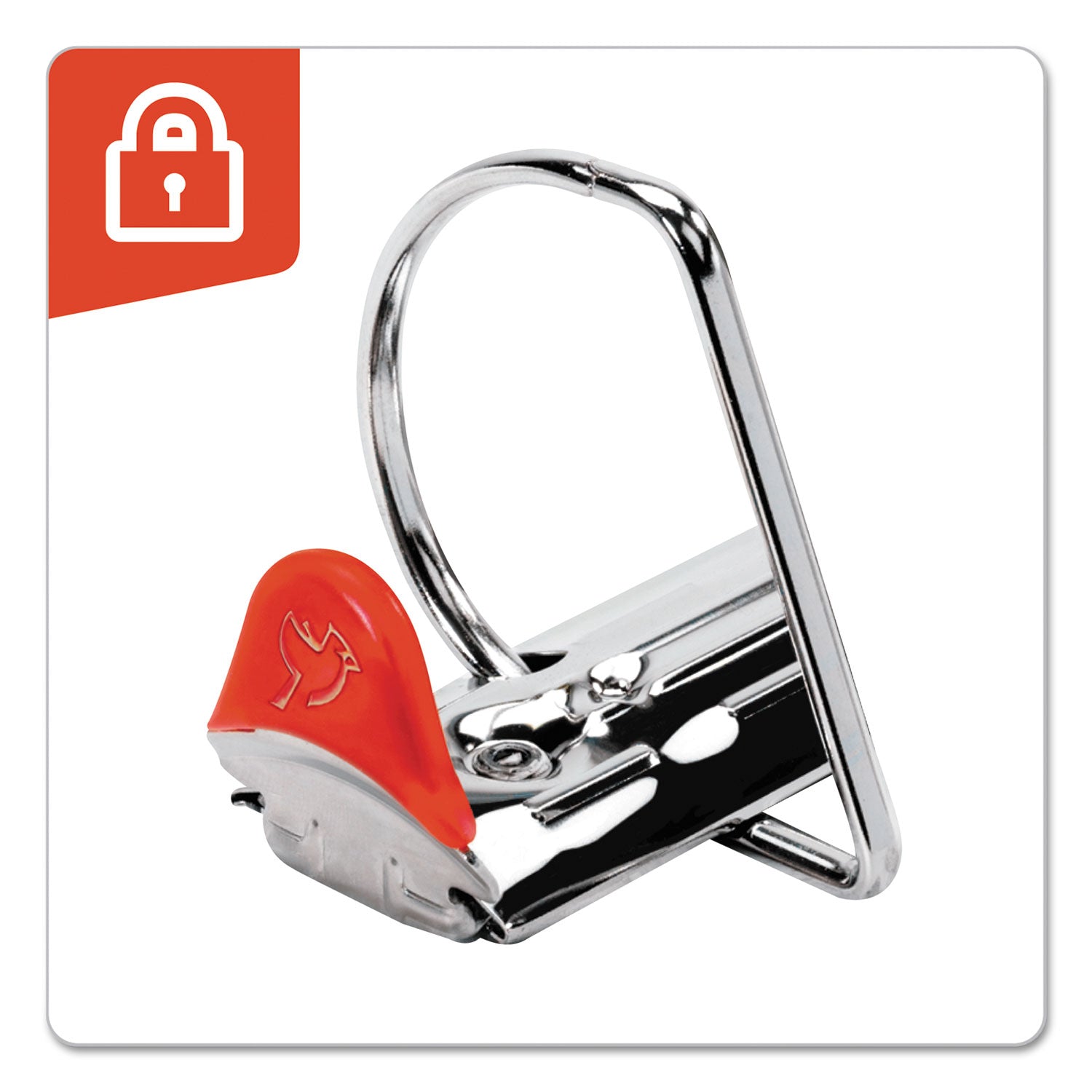 Cardinal® XtraLife ClearVue Non-Stick Slant-D Ring Binder, 3 Rings, 1" Capacity, 11 x 8.5, White