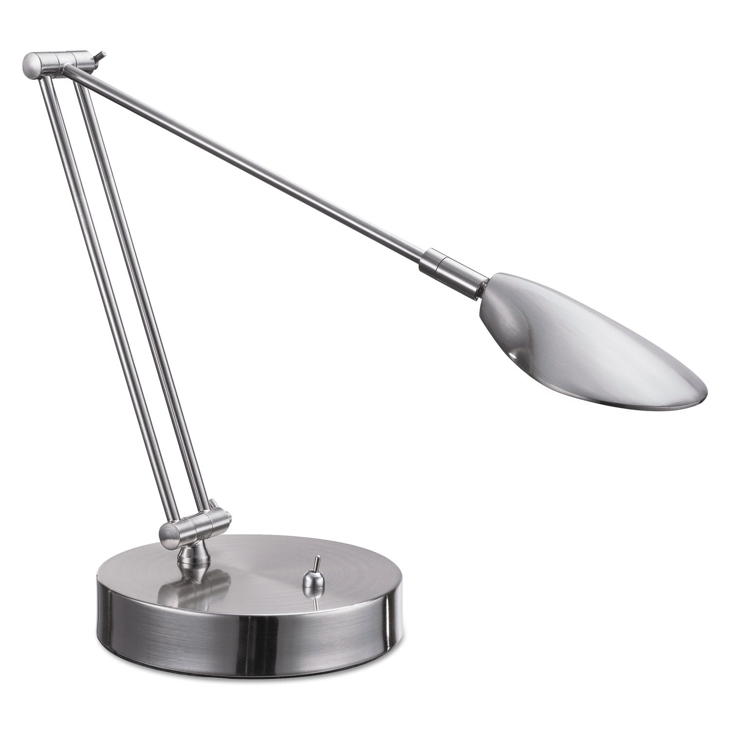 Alera® Adjustable LED Task Lamp with USB Port, 11w x 6.25d x 26h, Brushed Nickel