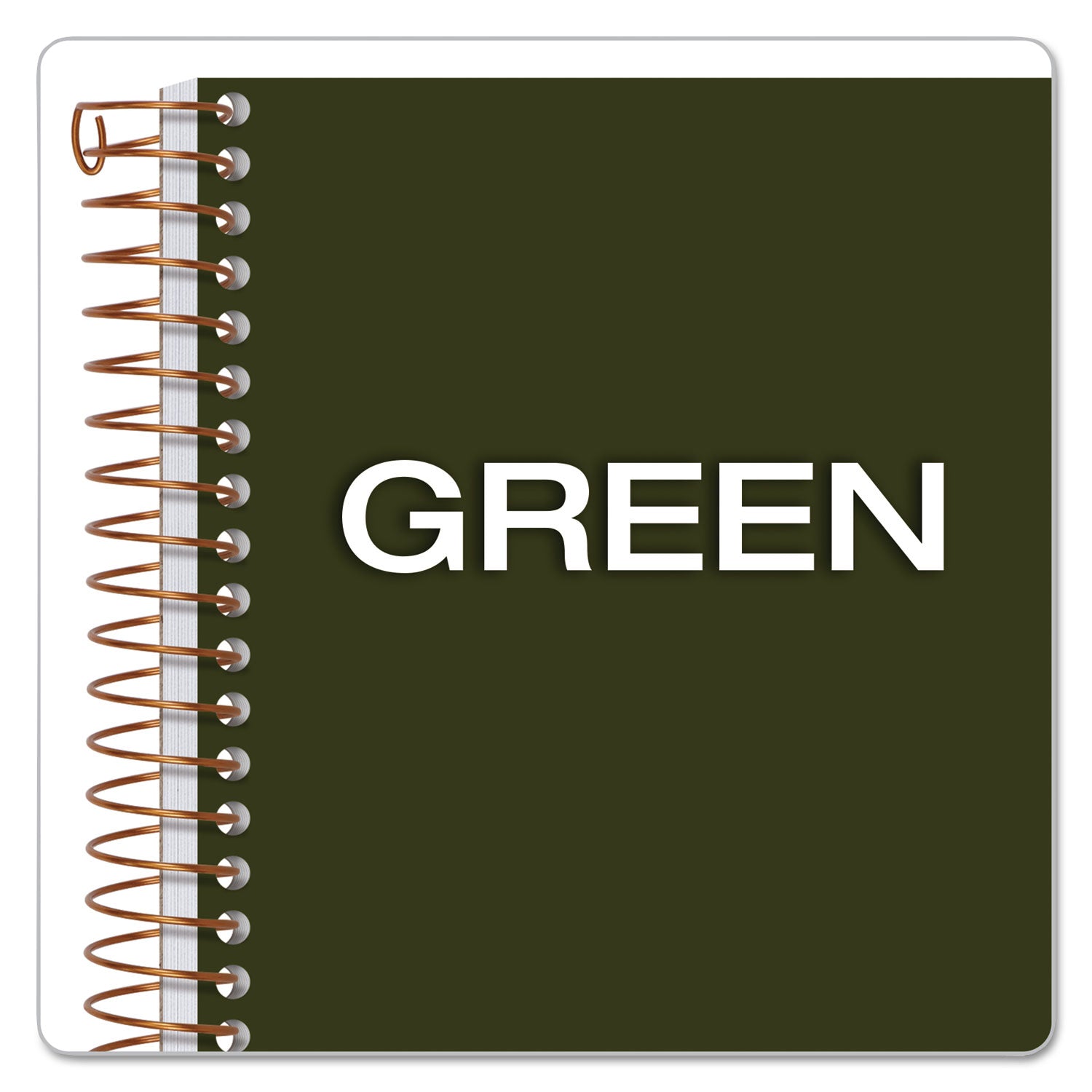Ampad® Gold Fibre Personal Notebooks, 1-Subject, Medium/College Rule, Classic Green Cover, (100) 7 x 5 Sheets